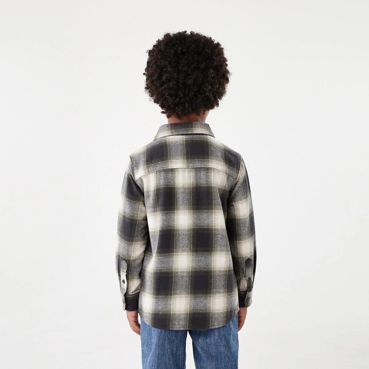 2 Yarn Dyed Flannel Shirt Grn Check, 2 of 9
