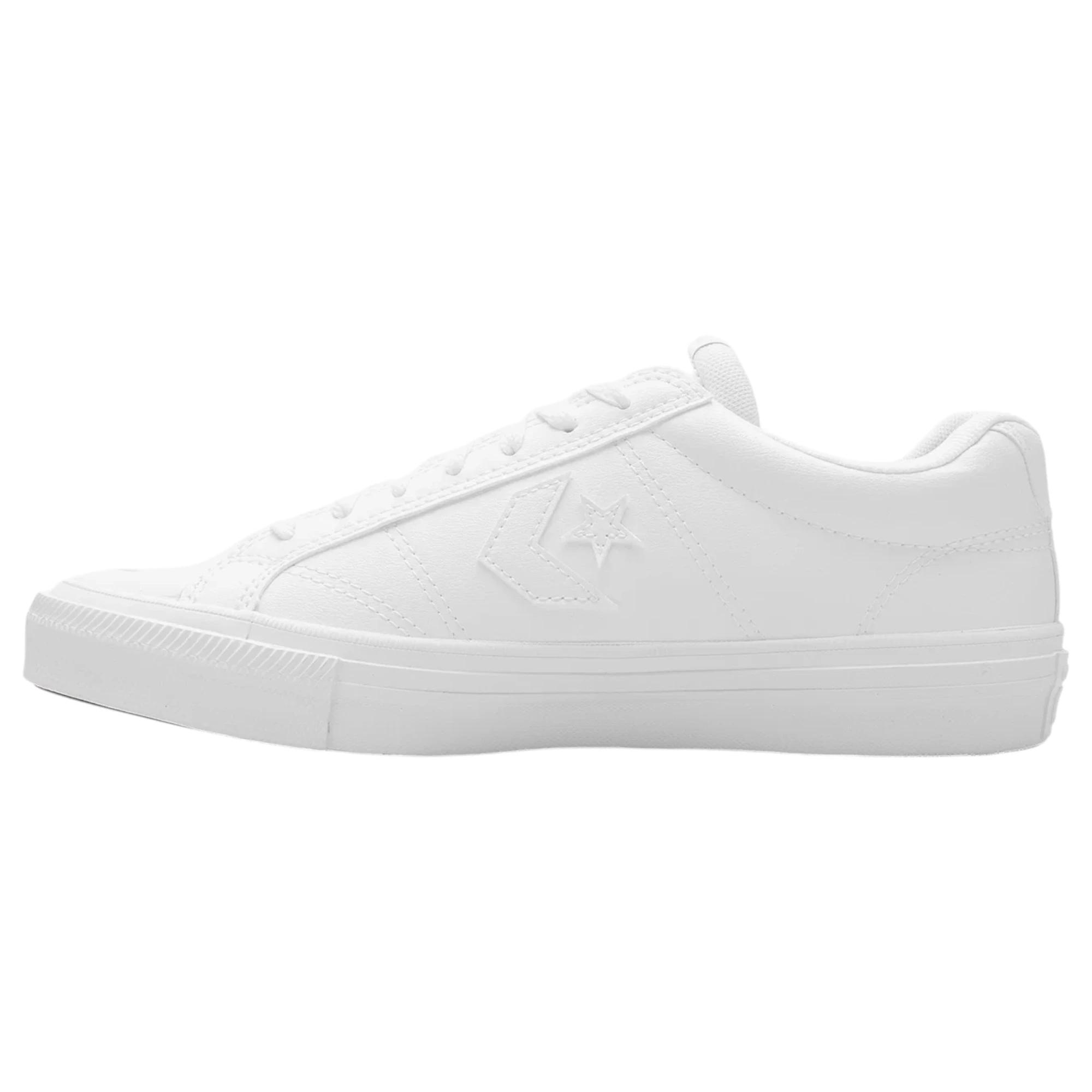 3 Converse Unisex Sport Casual Faux Leather Sneaker WHITE, 3 of 6