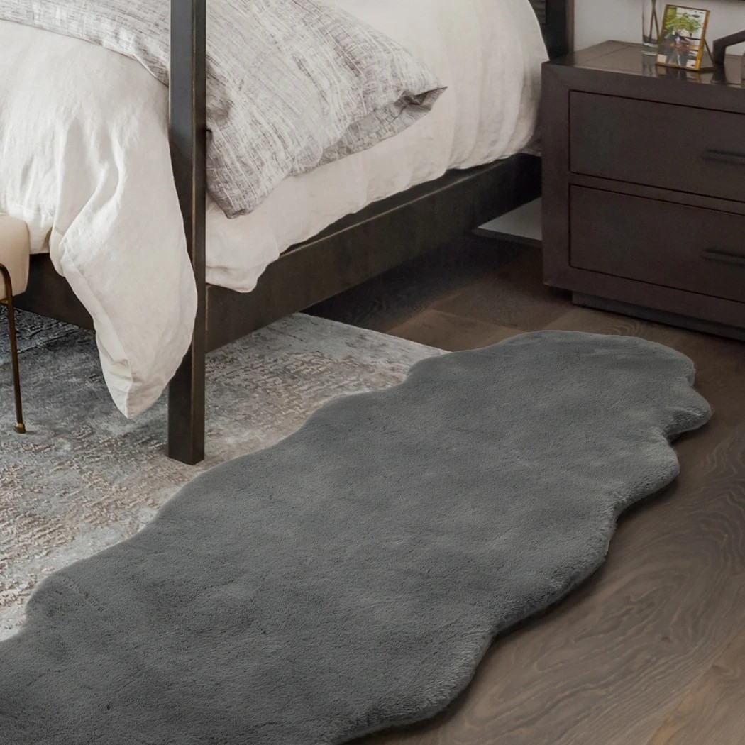 7 Marlow Ultra Soft Faux Fur Area Rug Cloud Shape, 7 of 8