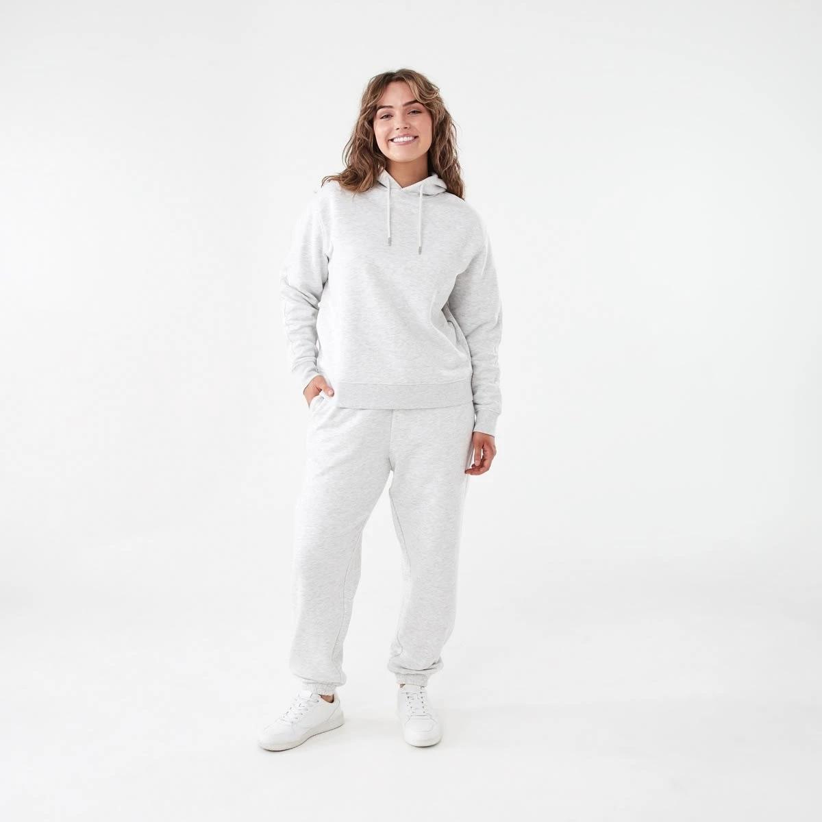 6 Tracksuit Cuff Joggers Wht Marle, 6 of 6