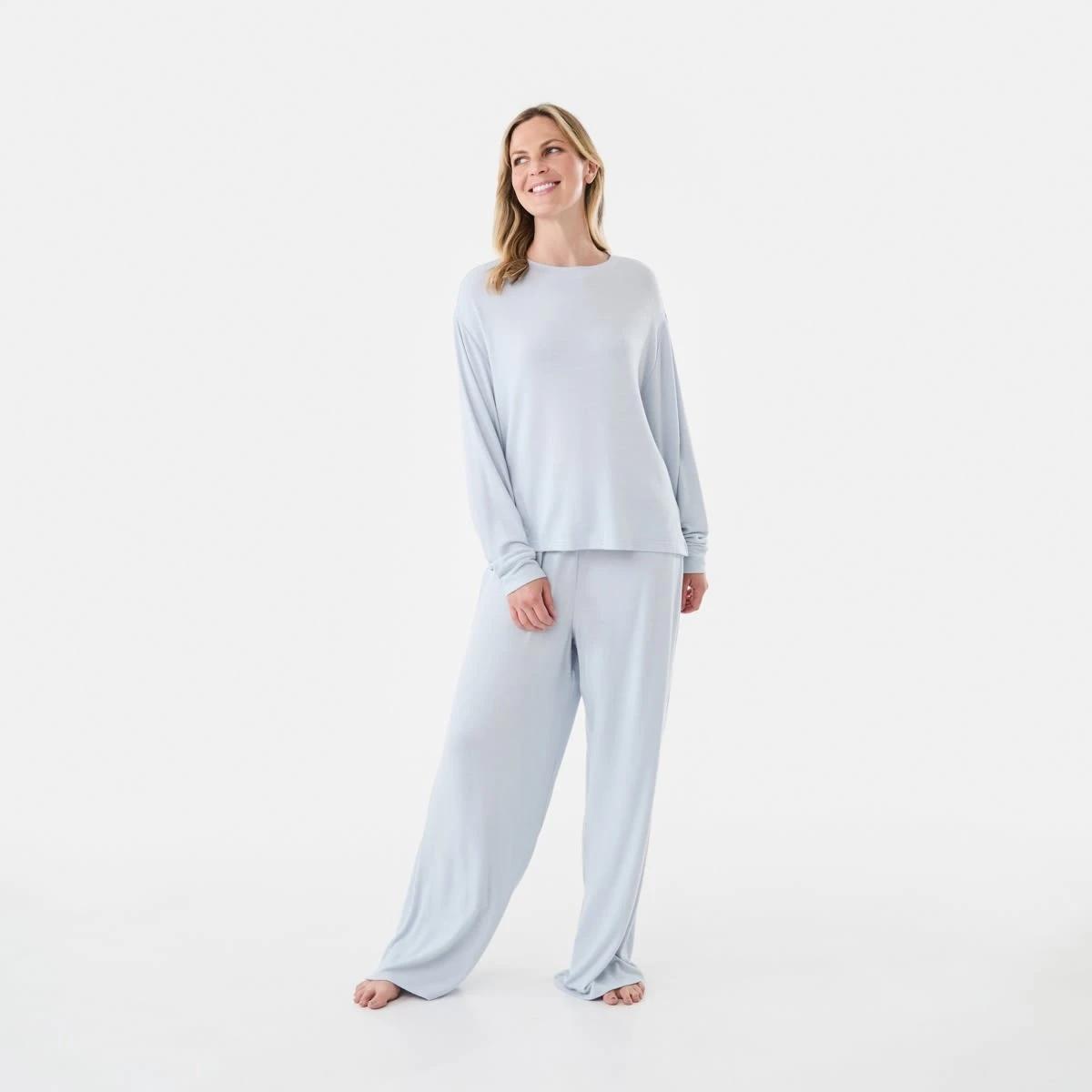 7 Long Sleeve Supersoft Top Blue Marle, 7 of 7