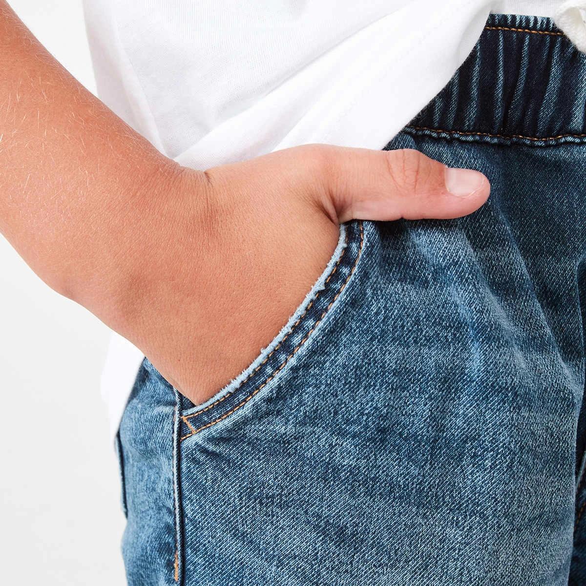 4 Denim Cargo Joggers Denim Wash, 4 of 9