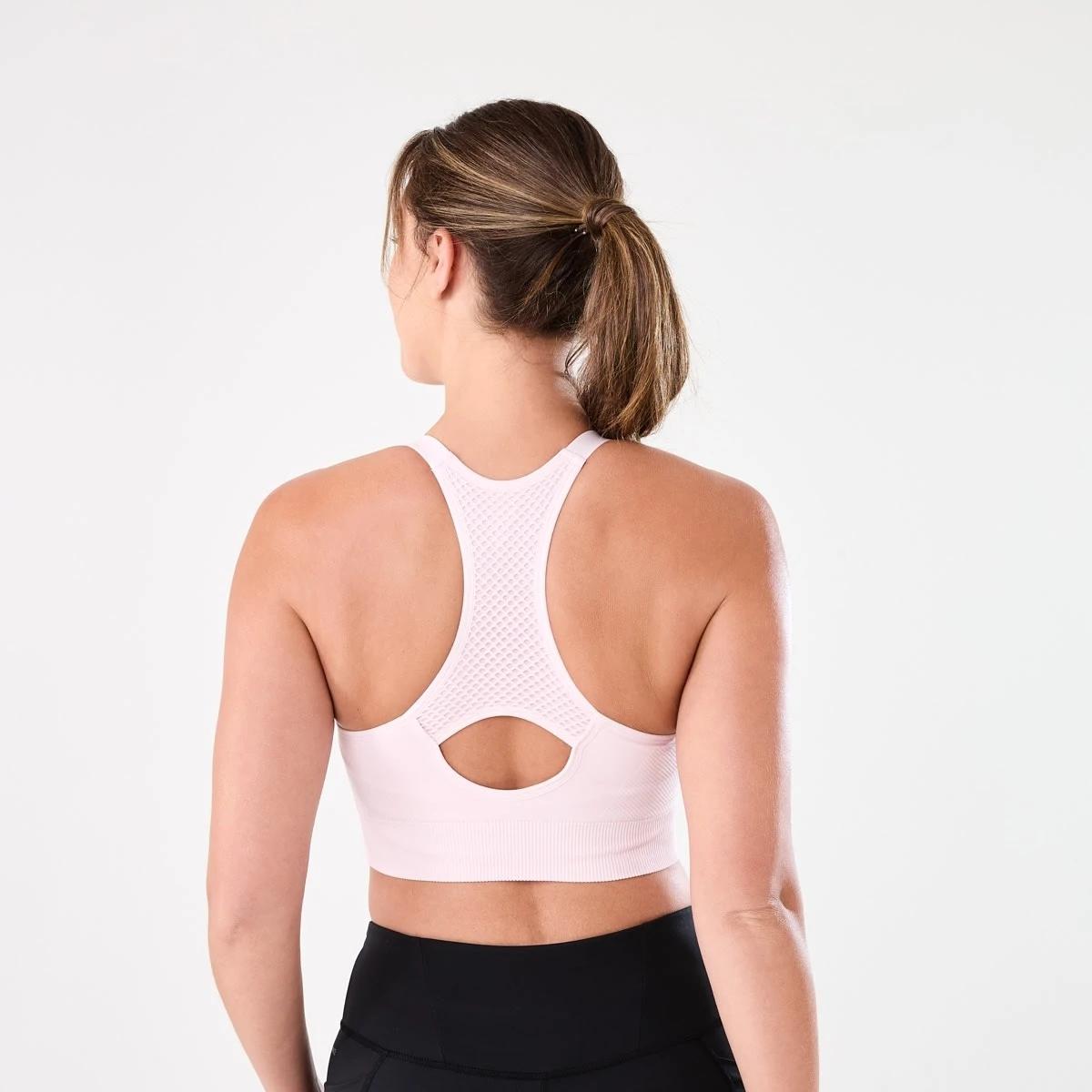 6 Active Womens Seamfree Crop Top AURA PINK, 6 of 6