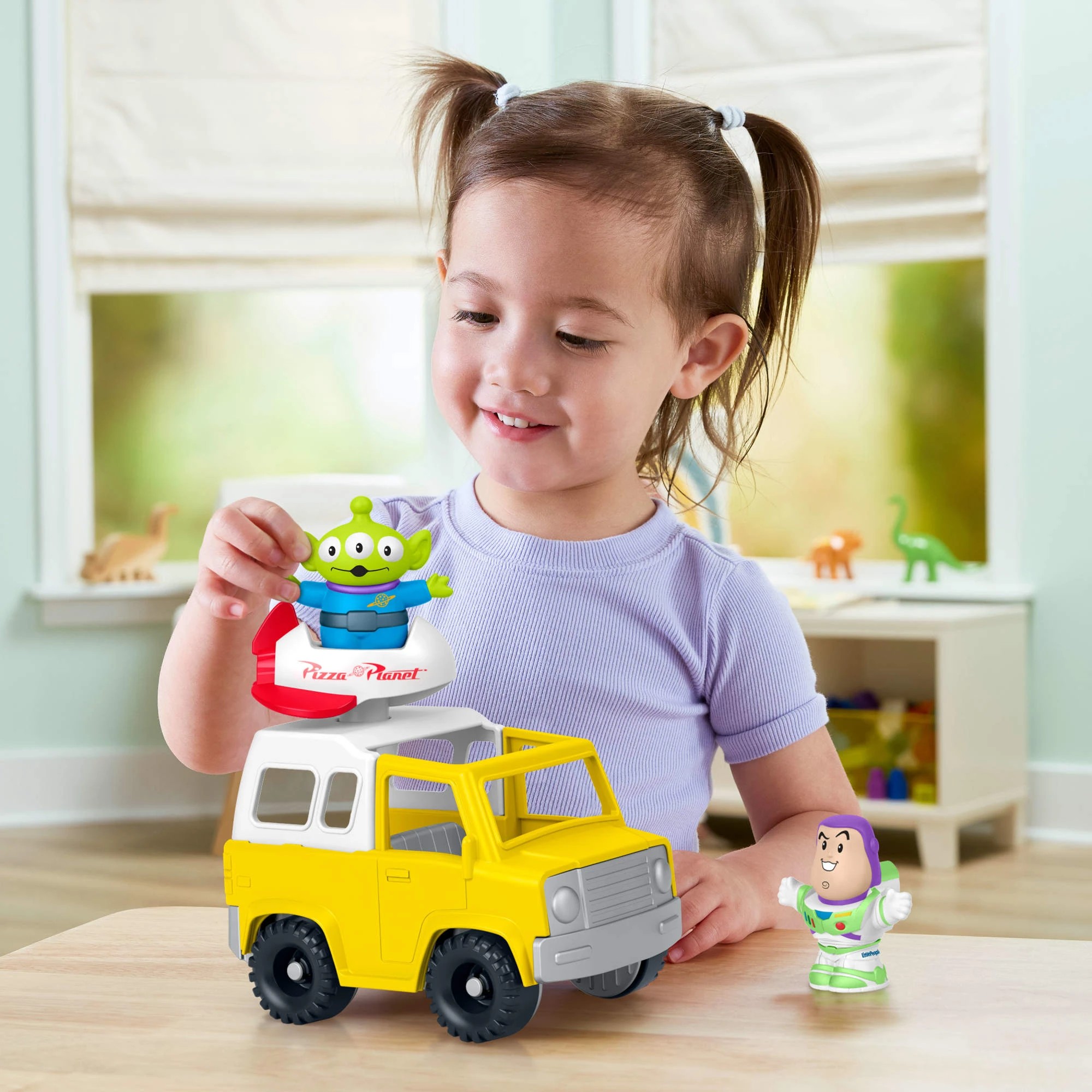 2 Fisher-Price Little People Disney & Pixar Toy Story Pizza Planet Truck & Buzz Lightyear Toy Pack, 2 of 6