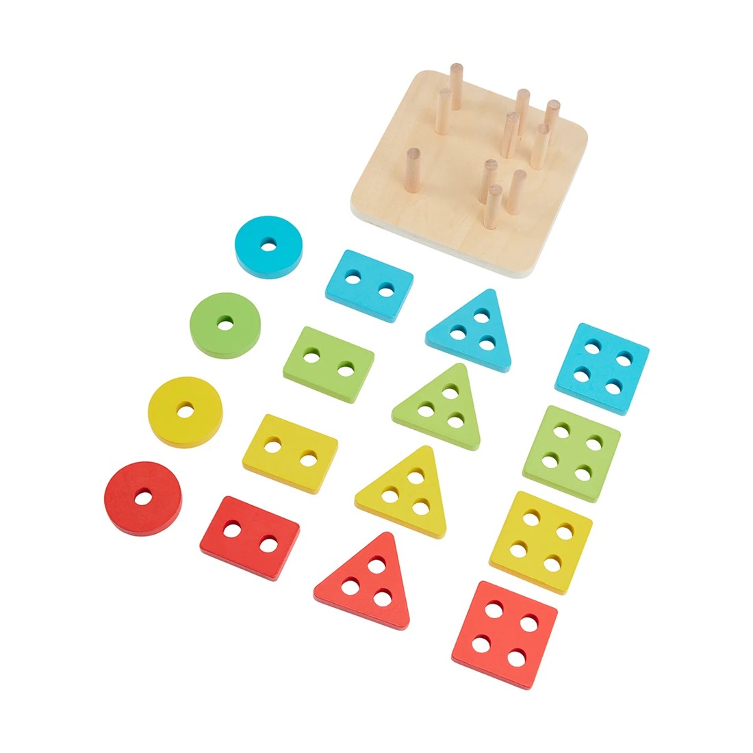 2 Wooden Multi Shape Stacker, 2 of 10