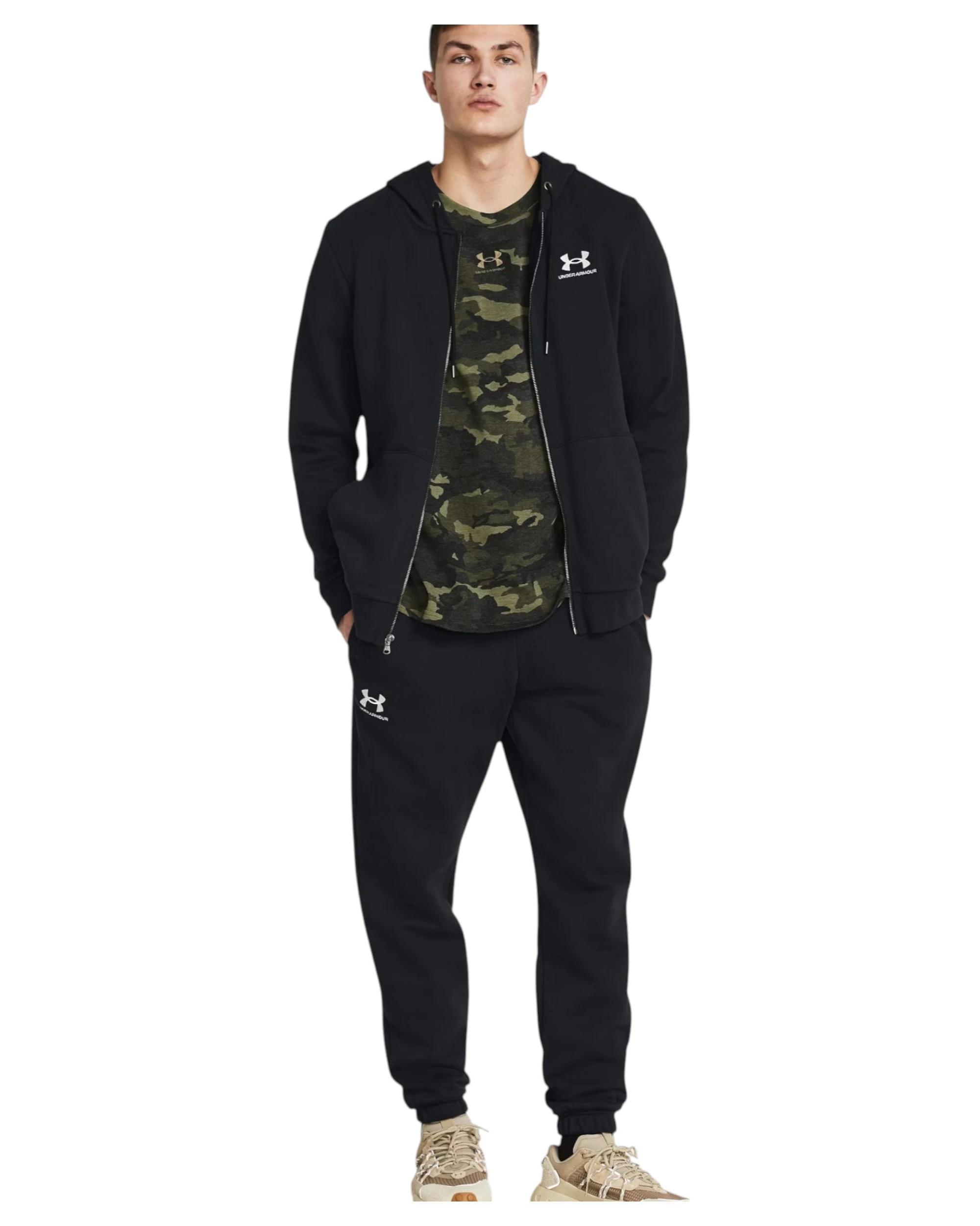 6 Under Armour Mens Fleece Pants Black Joggers Athletic Trackies BLACK, 6 of 8