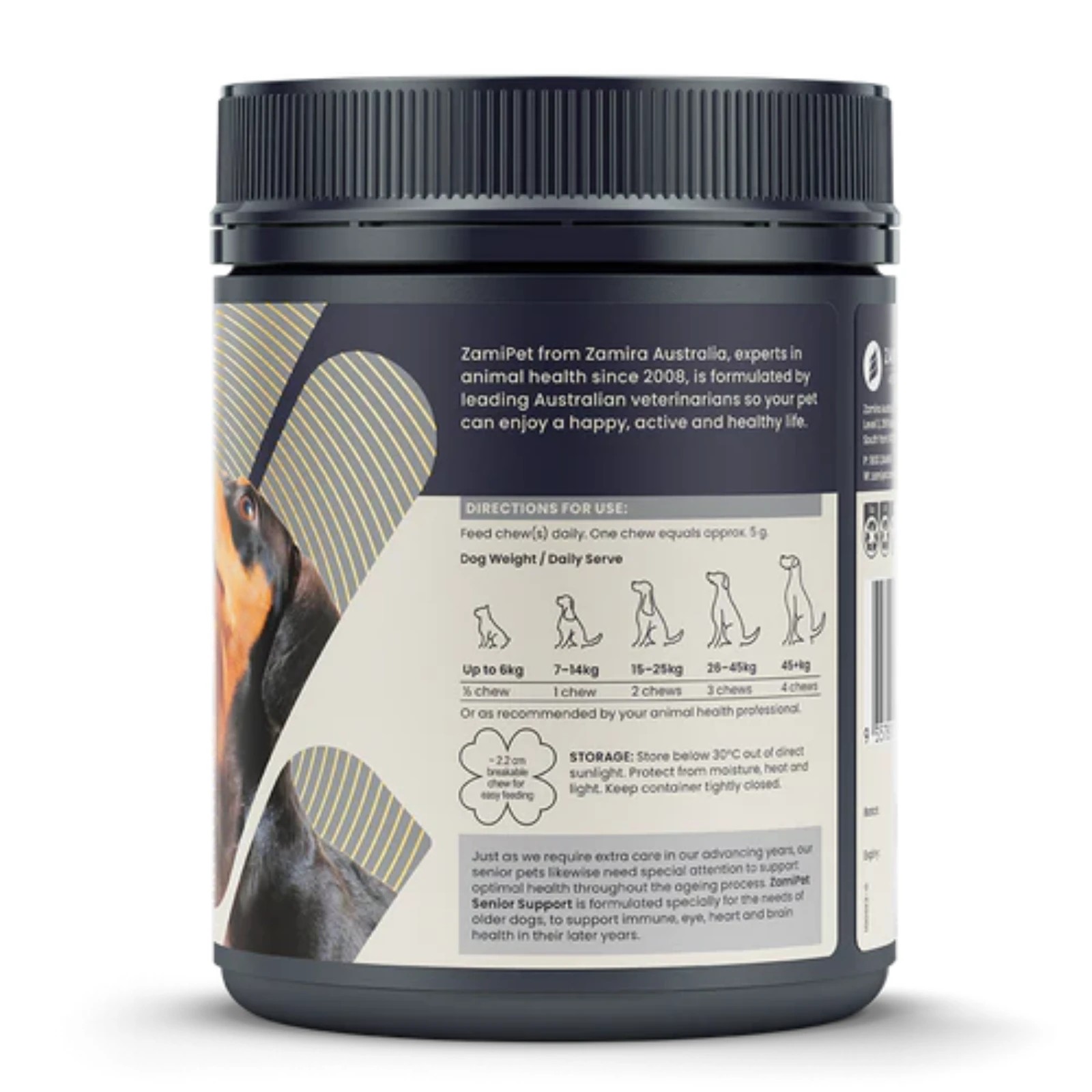 2 Zamipet Senior Support Dog Supplement 300g (60 Chews), 2 of 2