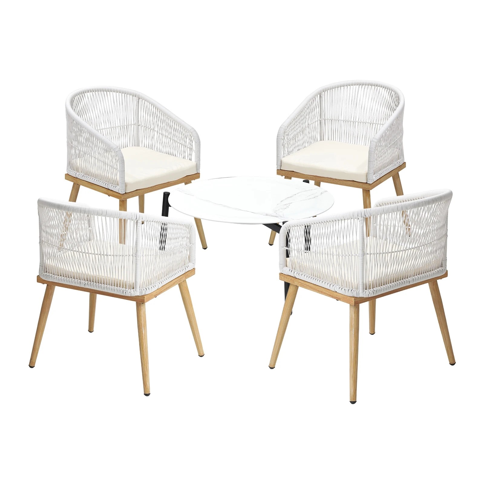 1 Livsip 5 Piece Outdoor Patio Setting Bistro Set Lounge Furniture Sets 70cm Table
 - Multi, 1 of 10