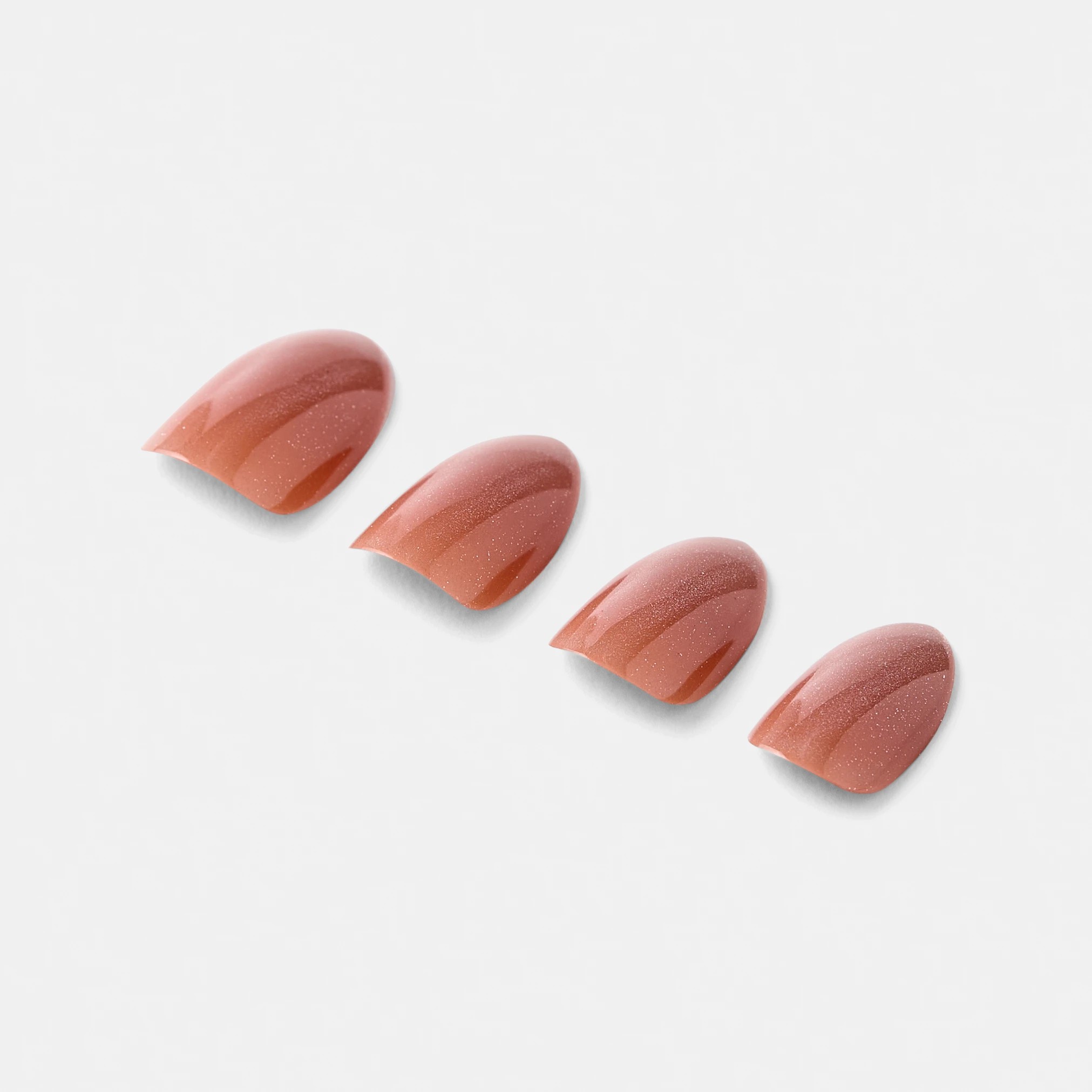 5 OXX Cosmetics 24 Pack Artificial Nails with Adhesive - Almond Shape, Brown, 5 of 5