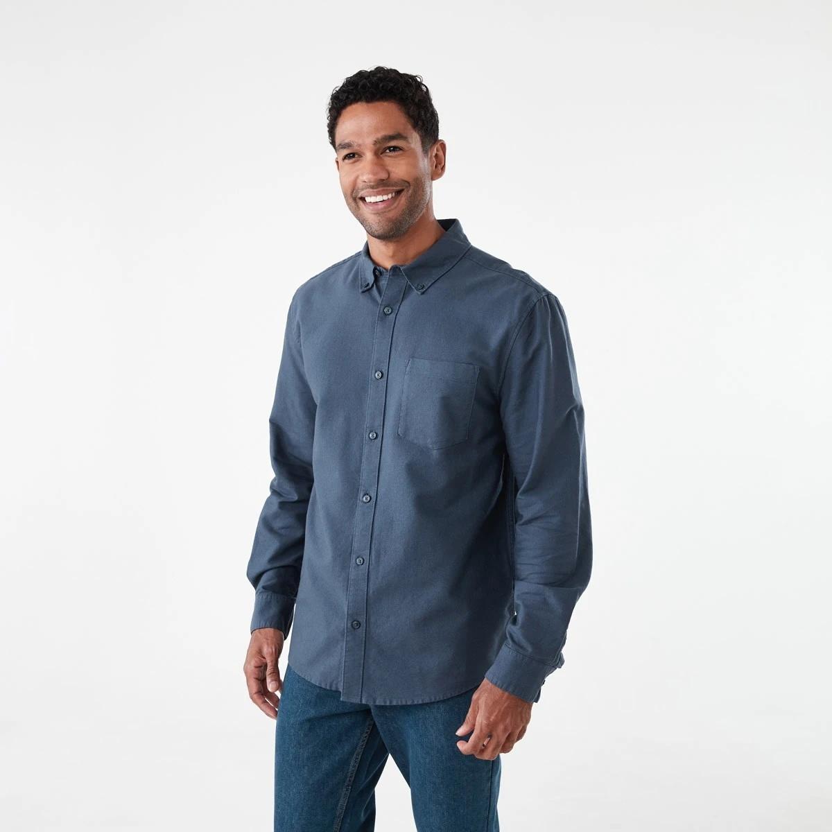 2 Long Sleeve Oxford Shirt BLUE NIGHTS, 2 of 7