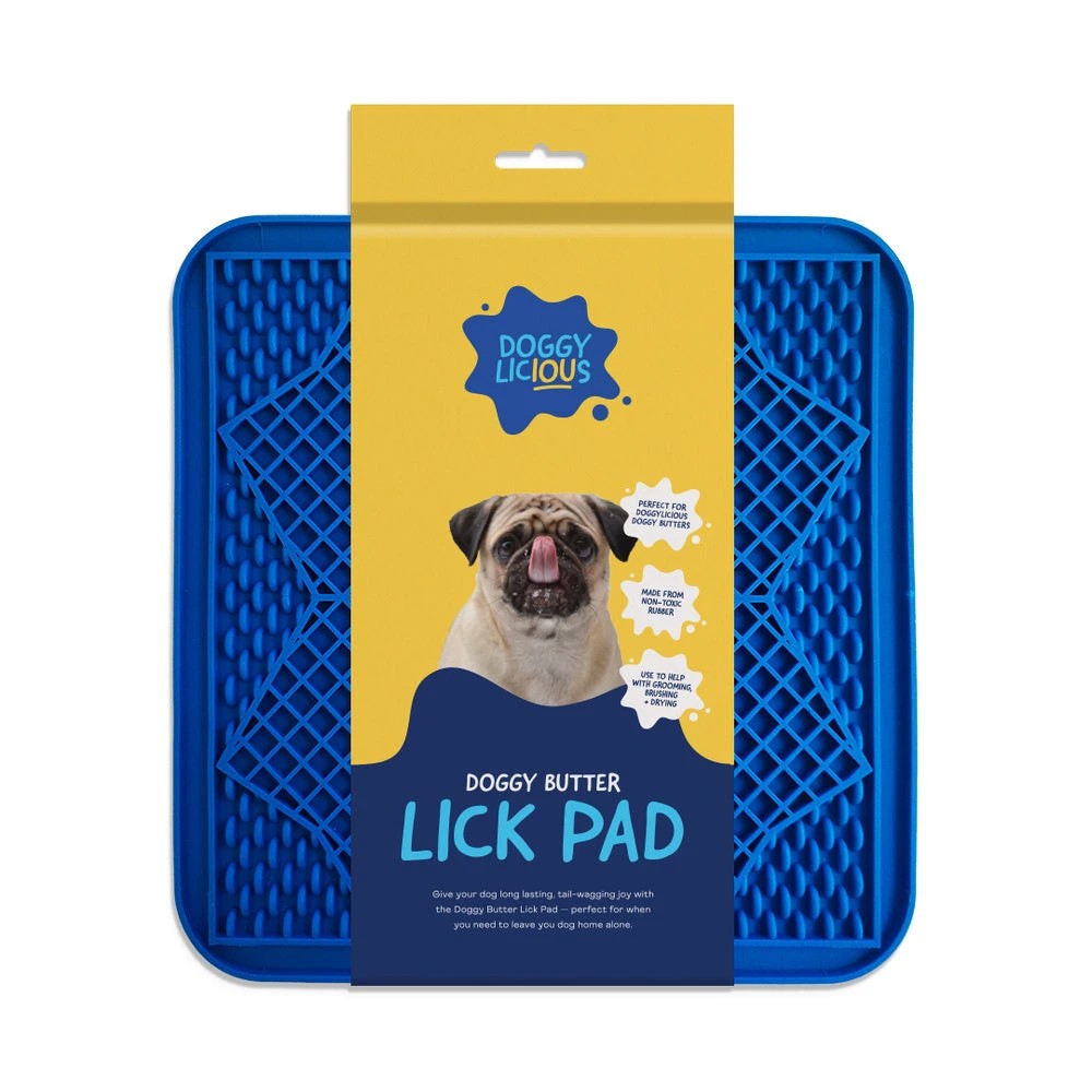 1 Doggylicious Doggy Butter Lick Pad Blue, 1 of 2
