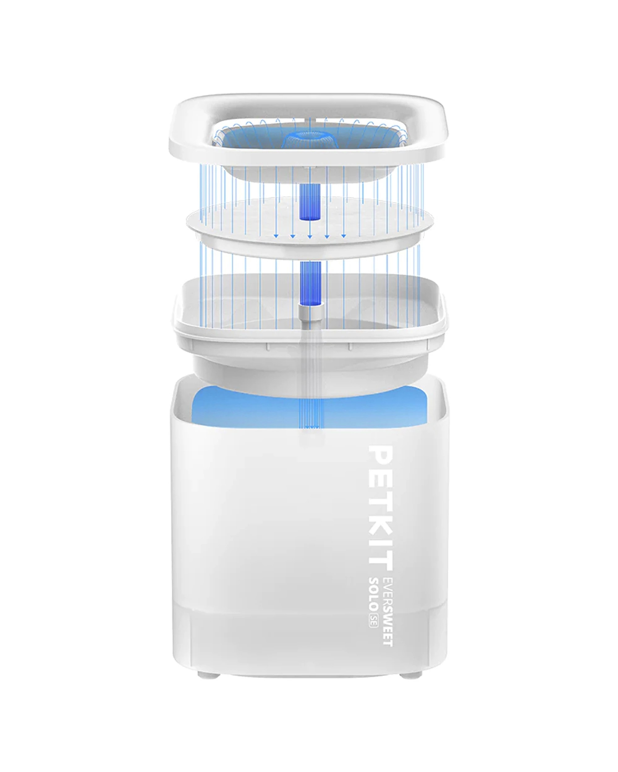 3 Petkit Eversweet Solo SE Wireless Smart Water Fountain 1.8L For Cats And Dogs - Plain, 3 of 4