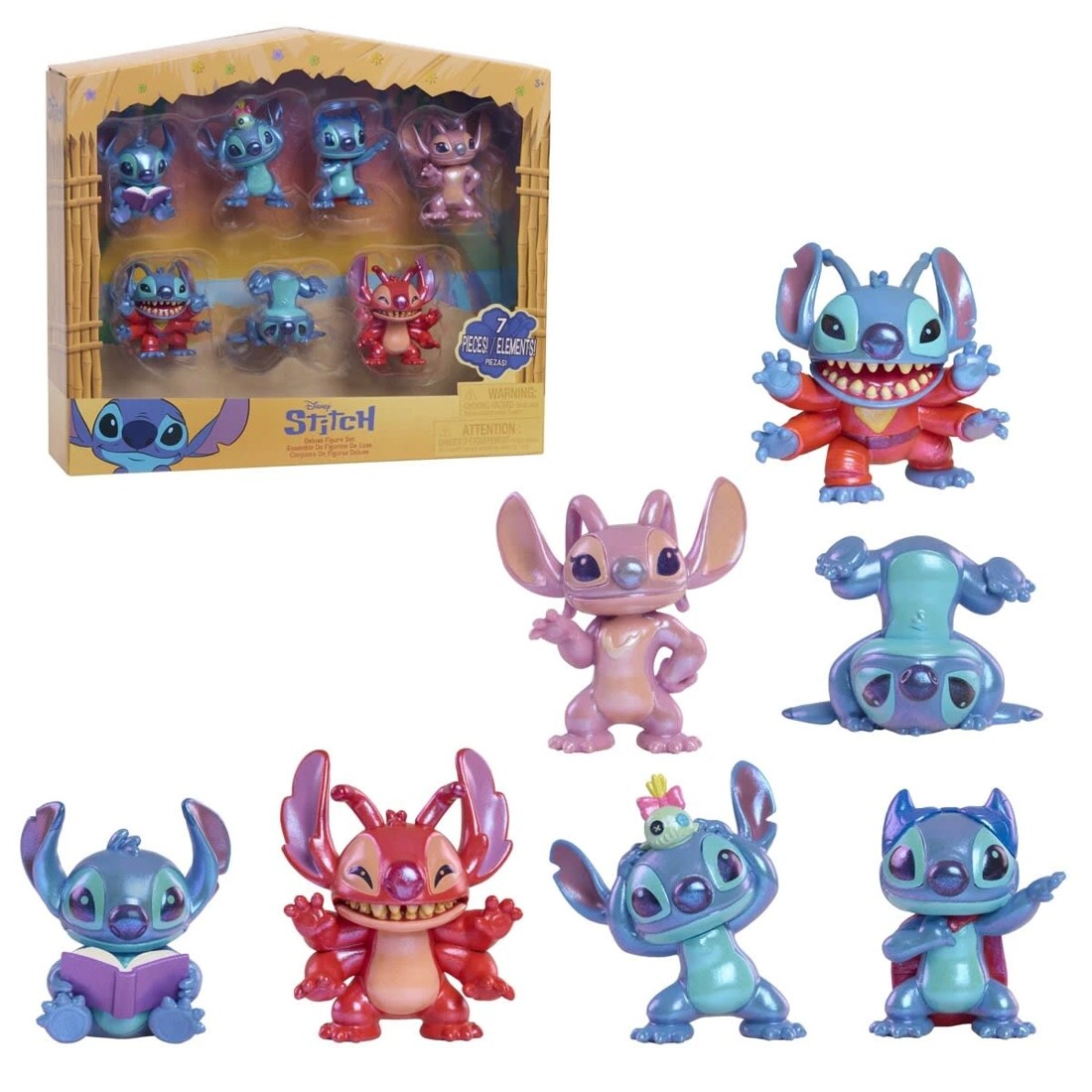 2 7 Piece Disney Lilo & Stitch Deluxe Figure Set, 2 of 7