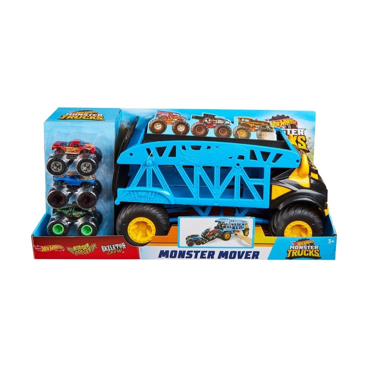 1 Hot Wheels Monster Truck and Mover Toy Set, 1 of 6