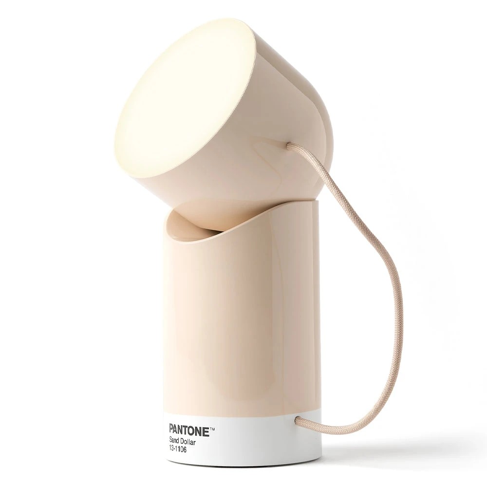 1 Lexon Orbe Portable Led Lamp With Moving Head PANTONE - Sand - Beige, 1 of 6