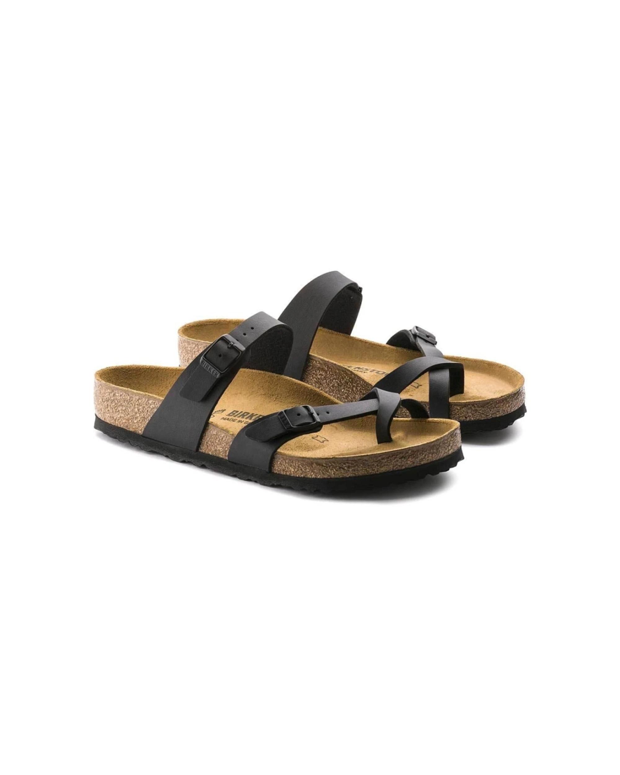 4 Birkenstock Mayari Birko-Flor Sandals Narrow Width BLACK, 4 of 4