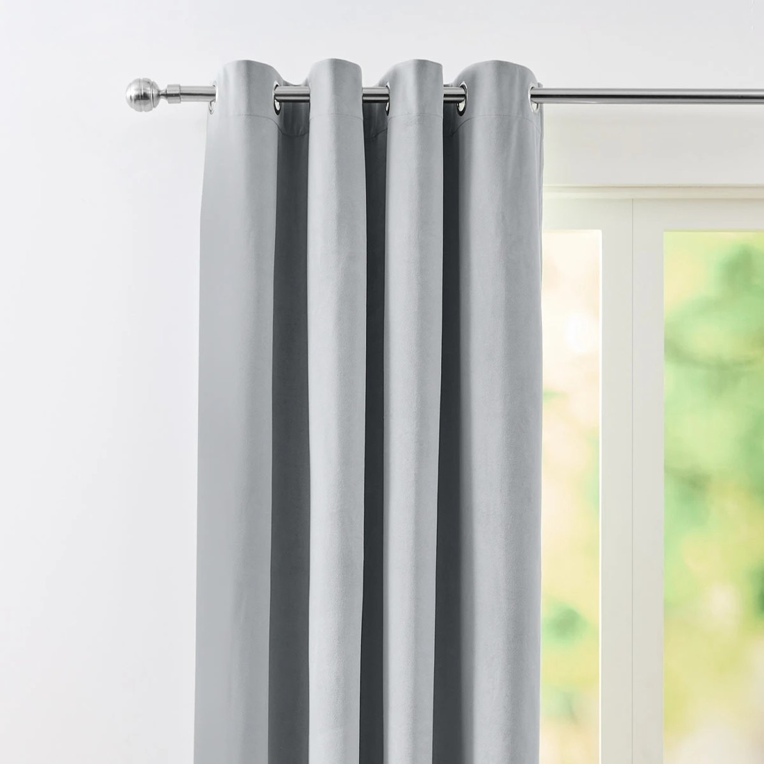 2 Marbella Block Out Curtain - Grey - 140cm x 223cm, 2 of 5