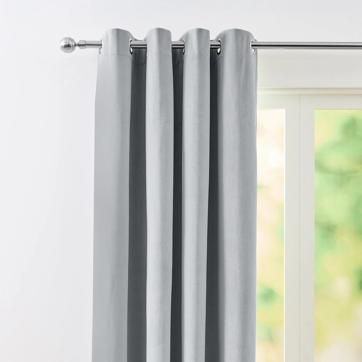2 Marbella Block Out Curtain - Grey, 2 of 5