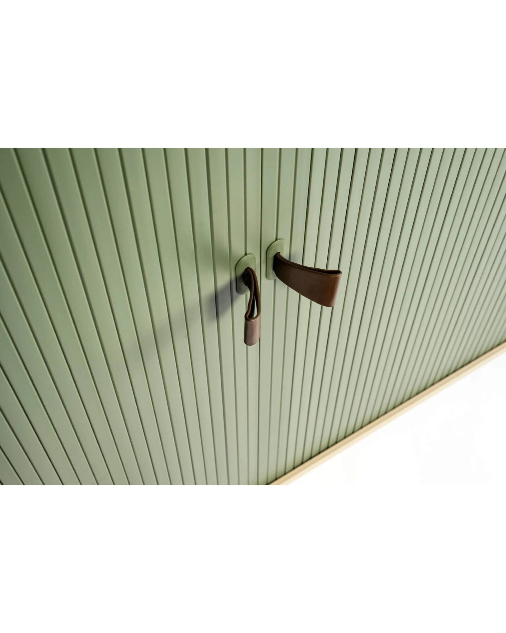 2 BR Home Fitin Rollin Mobile Shutter Cabinet Storage With Adjustable Shelves, 2 of 5
