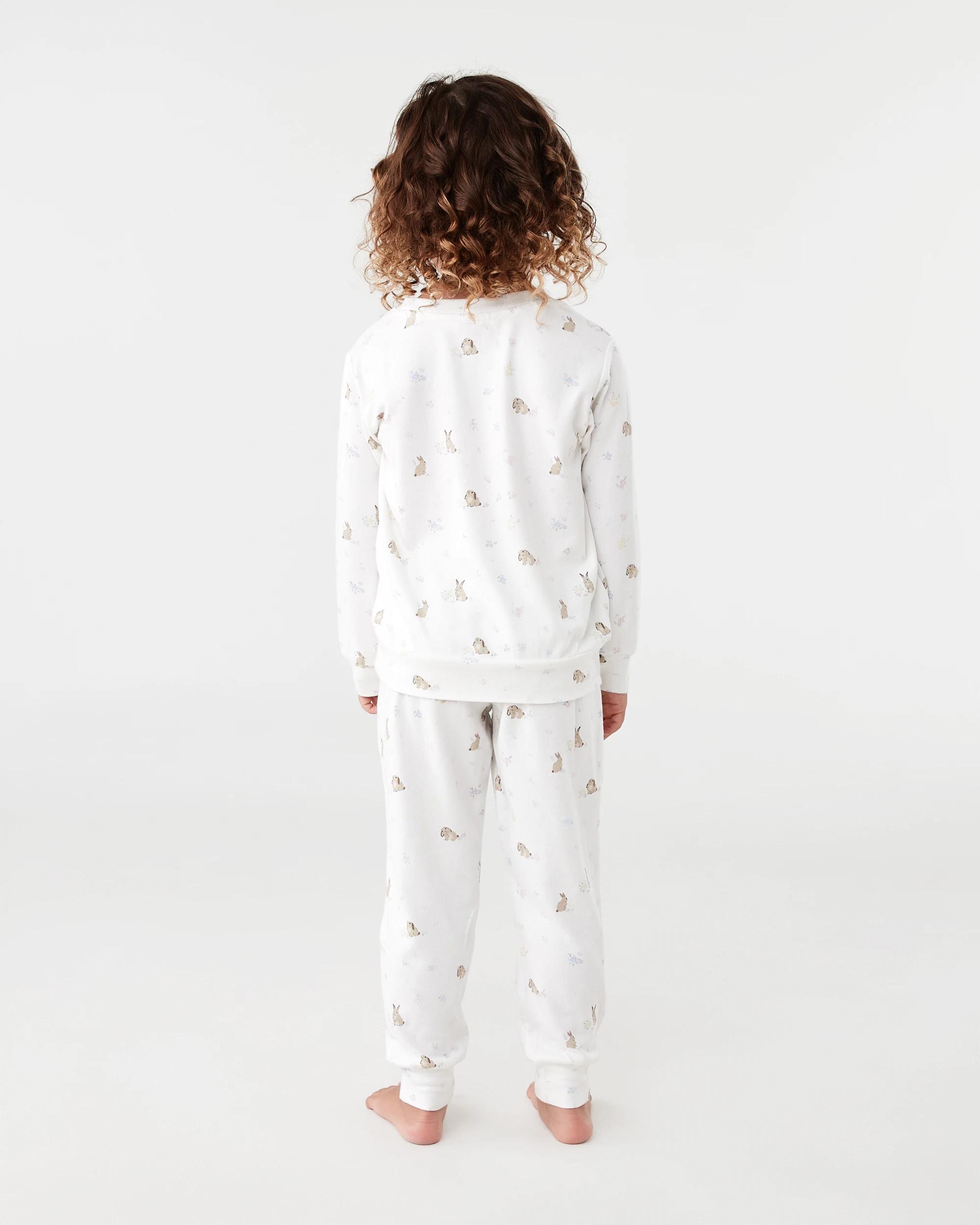 2 Hacci Pyjama Set Wht Bunny, 2 of 6