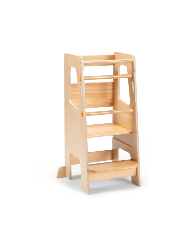PlayPals Toddler Learning Tower Adjustable Step Stool Kitchen Helper - Nat