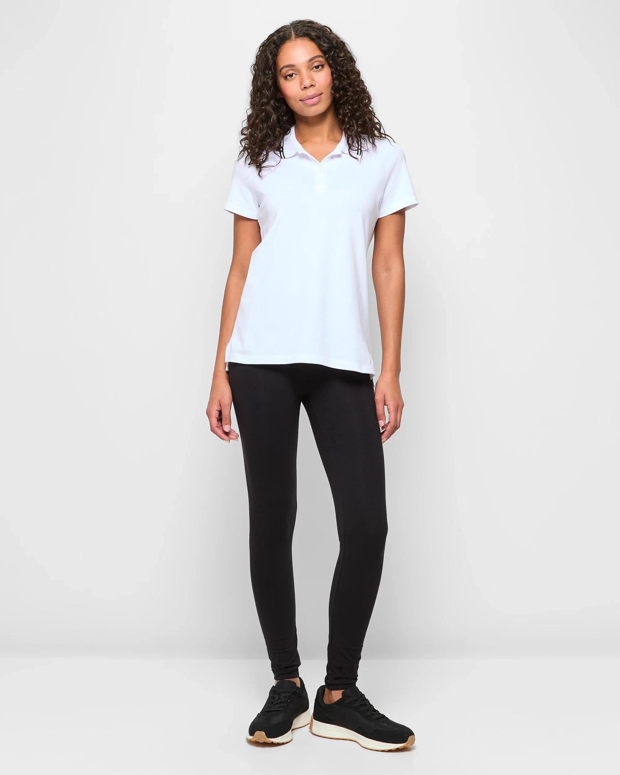 2 Target Active Australian Cotton Polo T-Shirt WHITE, 2 of 5