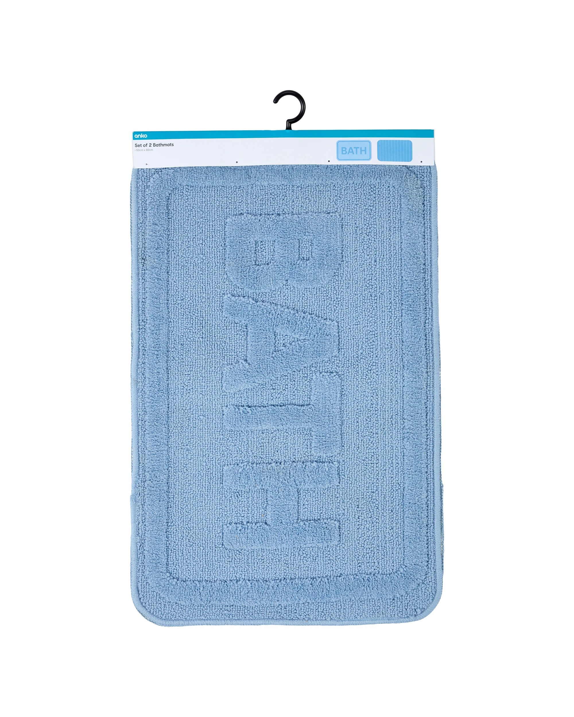 5 Set of 2 Bathmats - Blue, 5 of 5