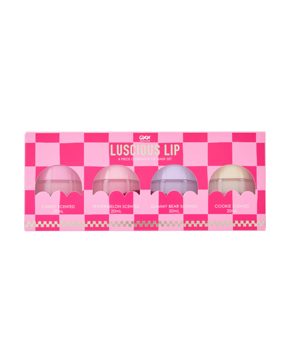 OXX Skincare 4 Piece Overnight Lip Mask Set