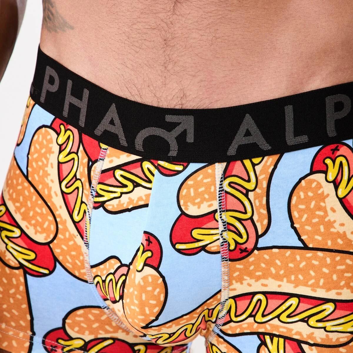 7 3 Pack Print Plain Trunks HOT DOGGETY, 7 of 8
