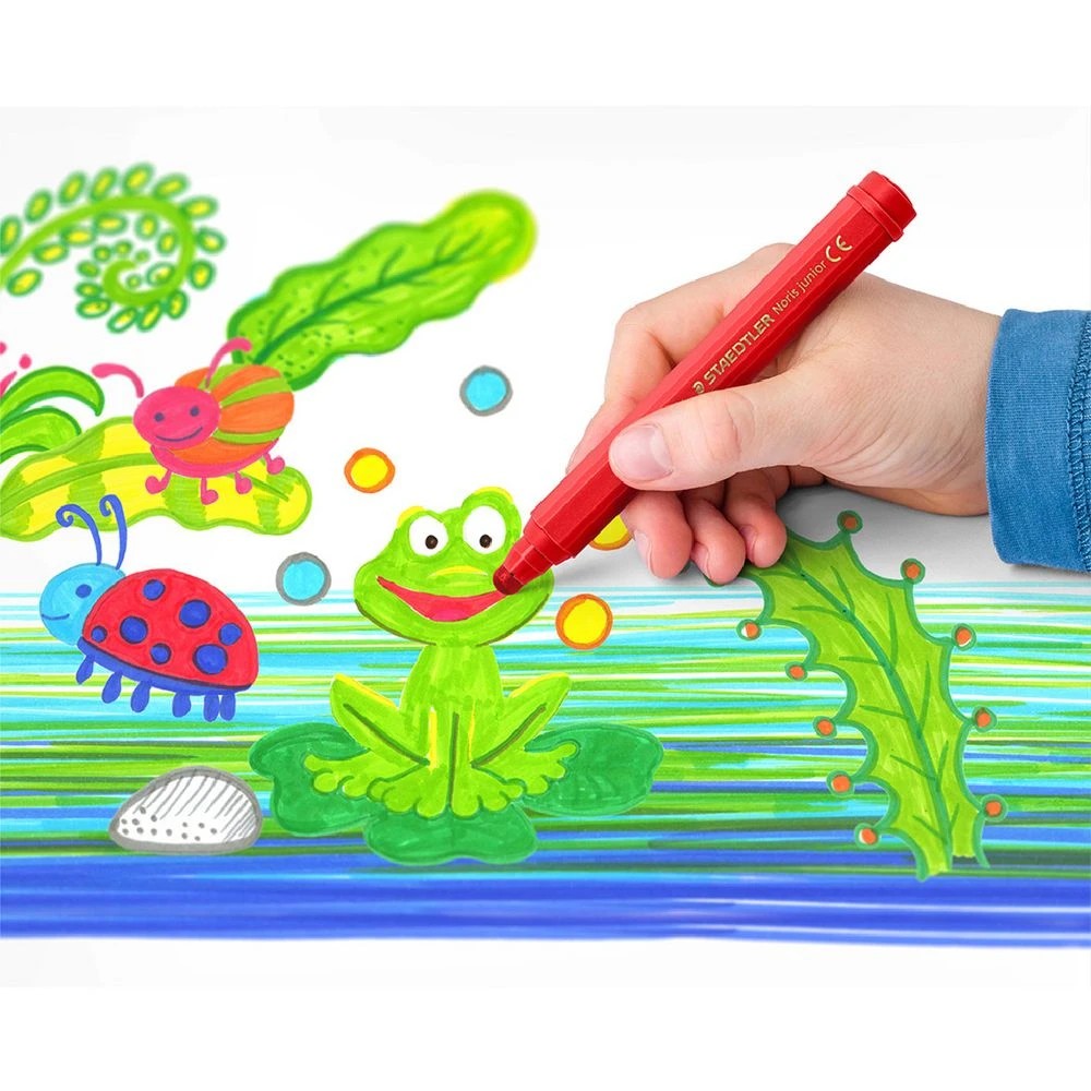 8 Staedtler Noris Junior Fibre Tip Pens Assorted 12 Pack, 8 of 9