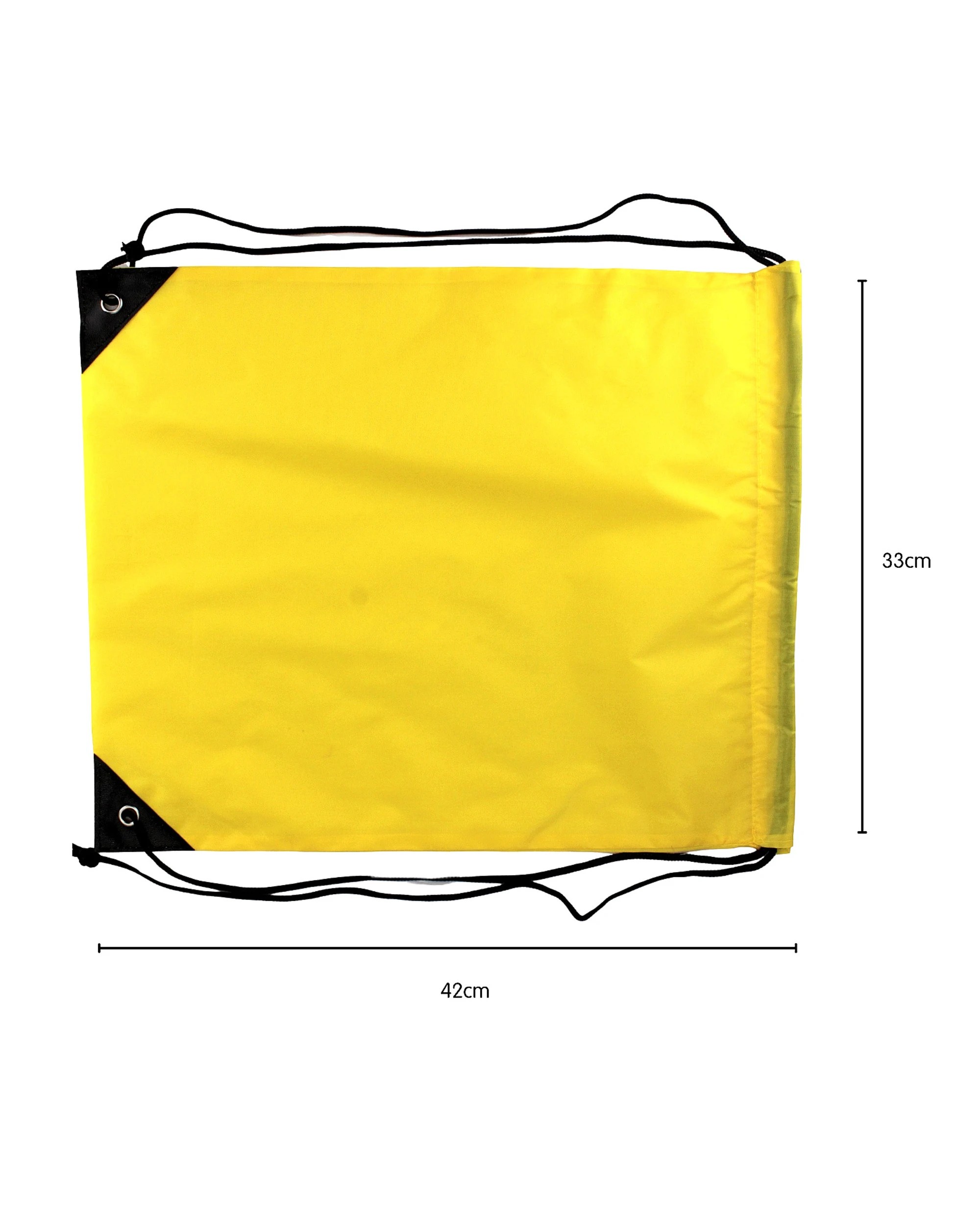 2 Partyrama Drawstring Bags Pack of 6 - Yellow, 2 of 3