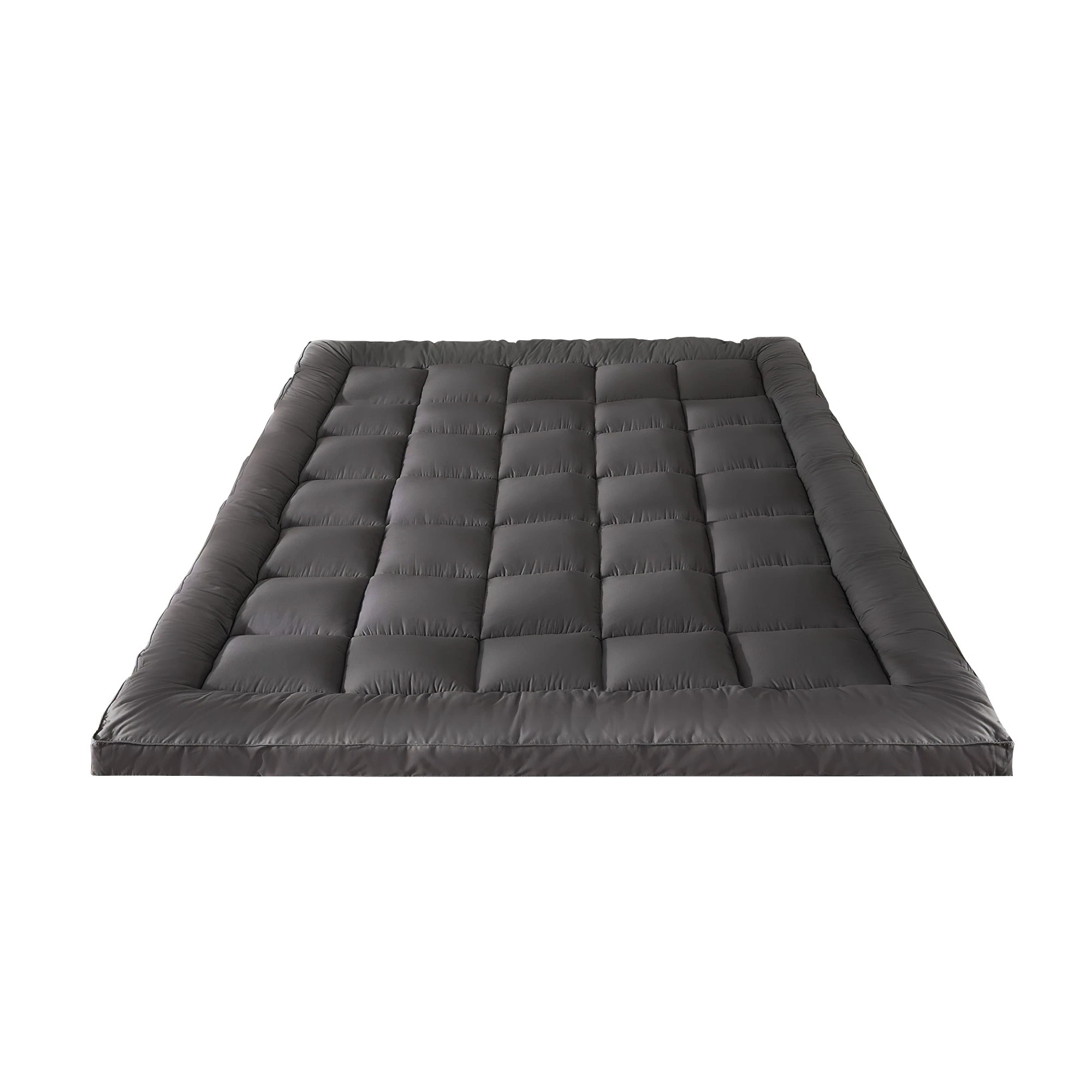 4 Bedra Bedding Mattress Topper Pillowtop Bamboo Double - Charcoal, 4 of 9