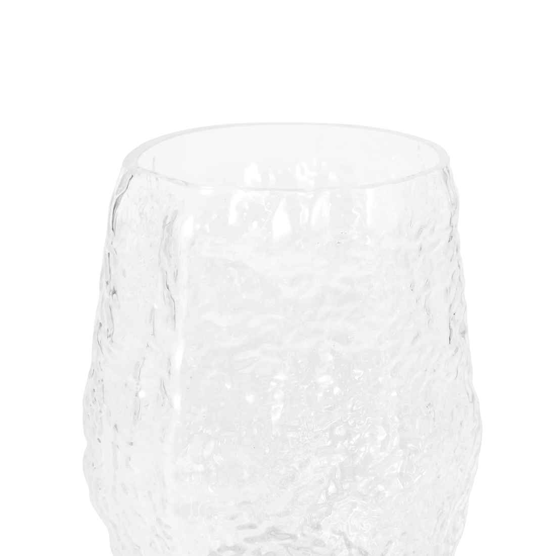 4 Textured Clear Glass Vase, 4 of 5