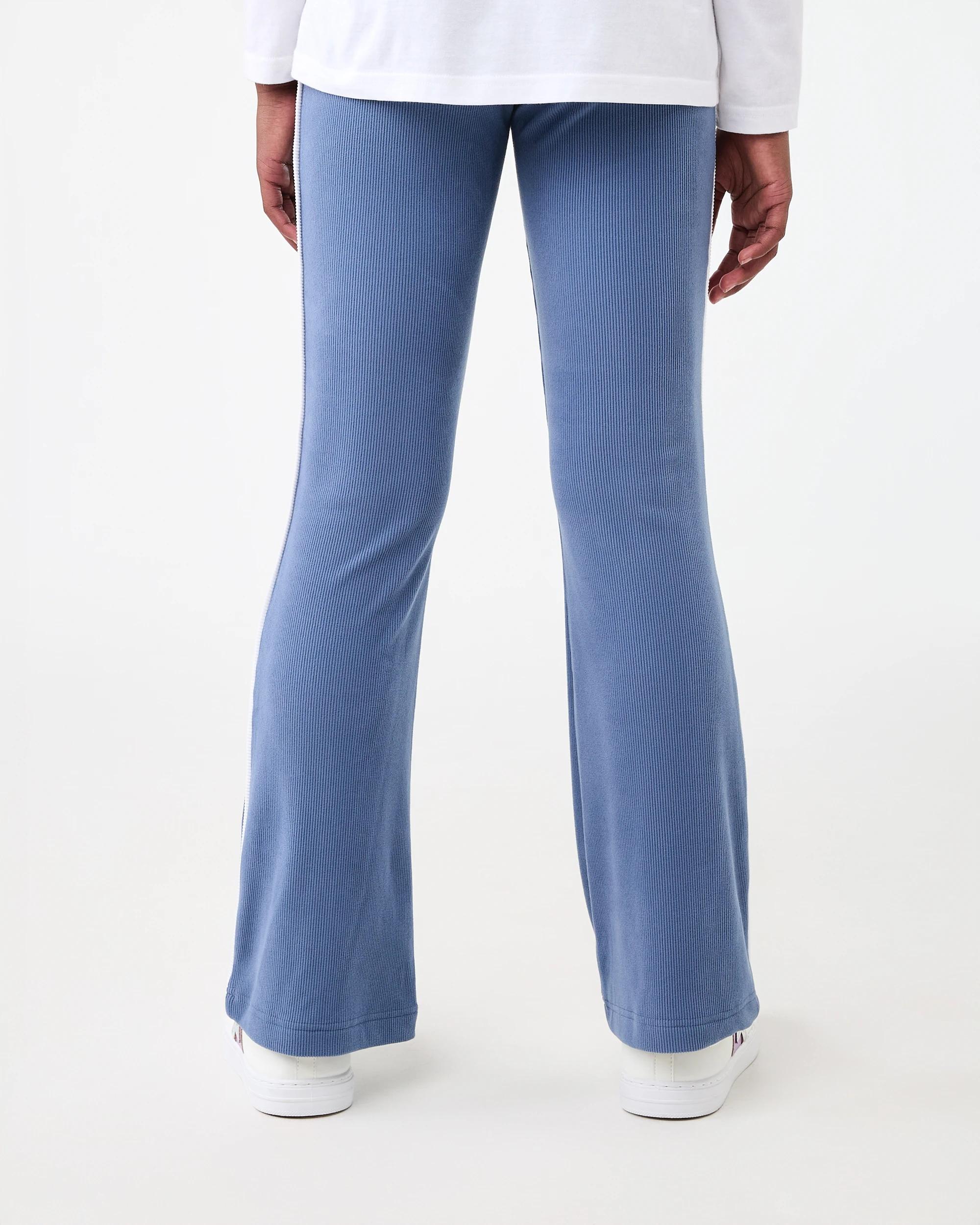 2 Contrast Rib Flare Leggings Dim Blue, 2 of 5