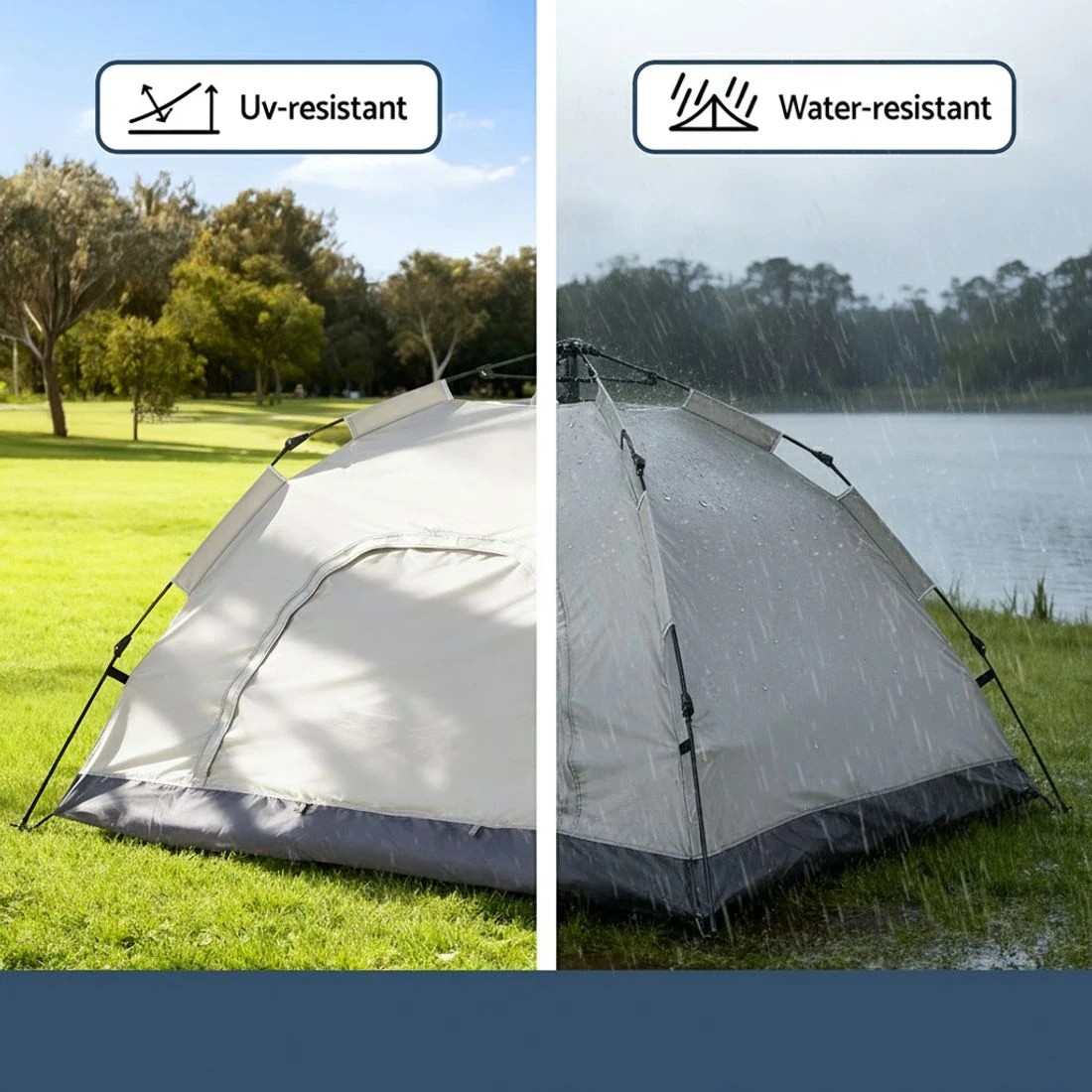 5 Weisshorn Camping Tent Instant Tent Pop up 2 Person Outdoor Hiking Tents Hiking - Beige, 5 of 7