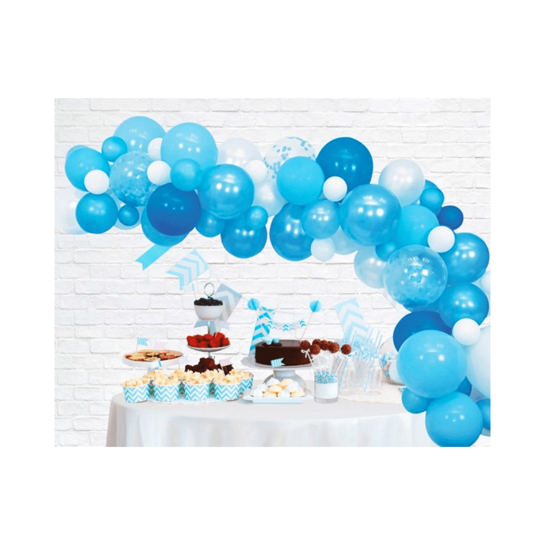 2 Party Maker Blue 4m Balloon Arch Kit, 2 of 3