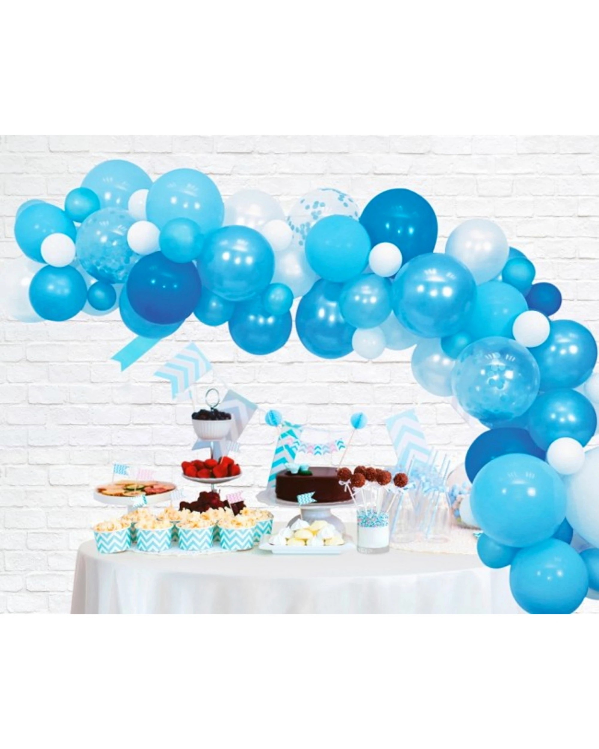 2 Partyrama Blue 4m Balloon Arch Kit - Blue, 2 of 3