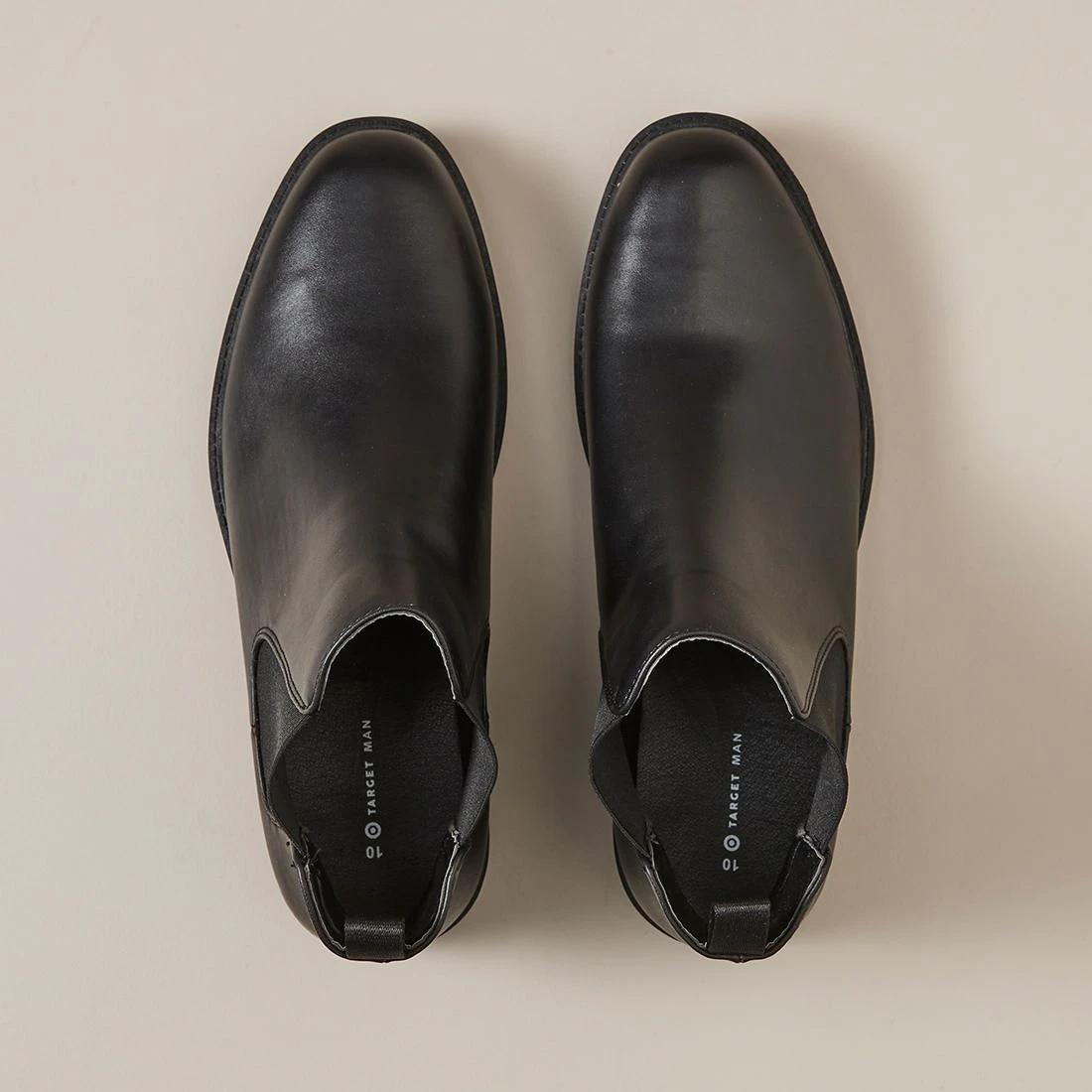 3 Target Mens Cleated Pu Chelsea Boots - Troy BLACK, 3 of 3