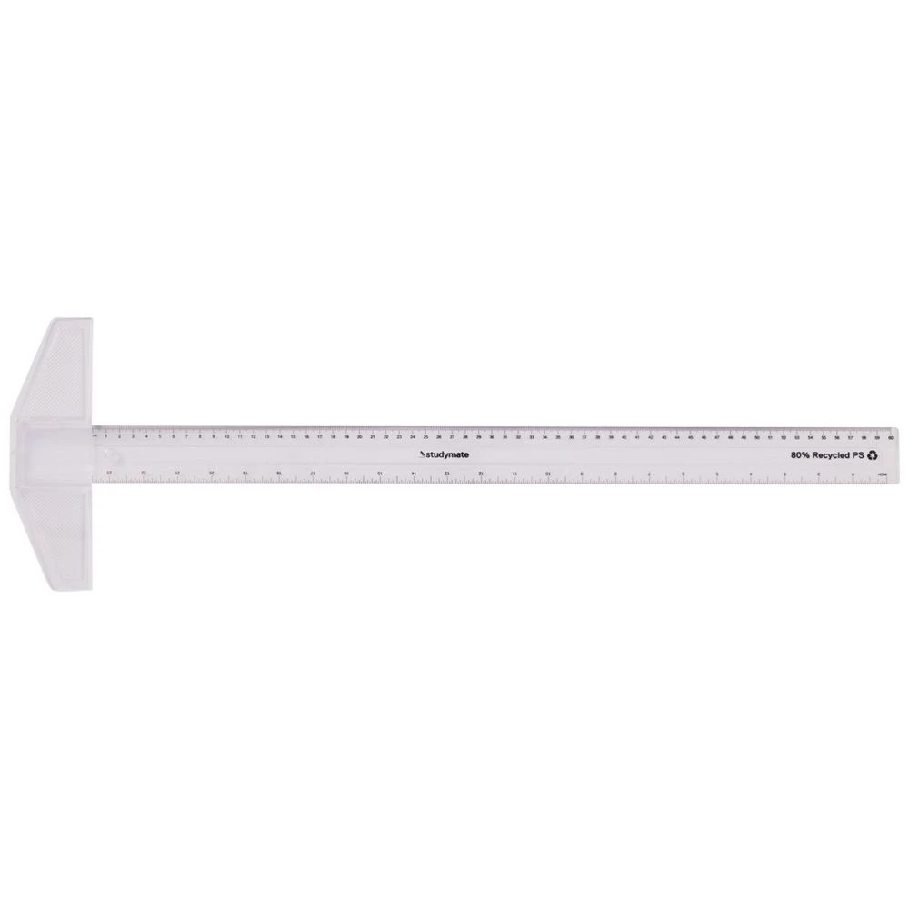 2 Studymate Rectangular Plastic T-Square 60cm, 2 of 2