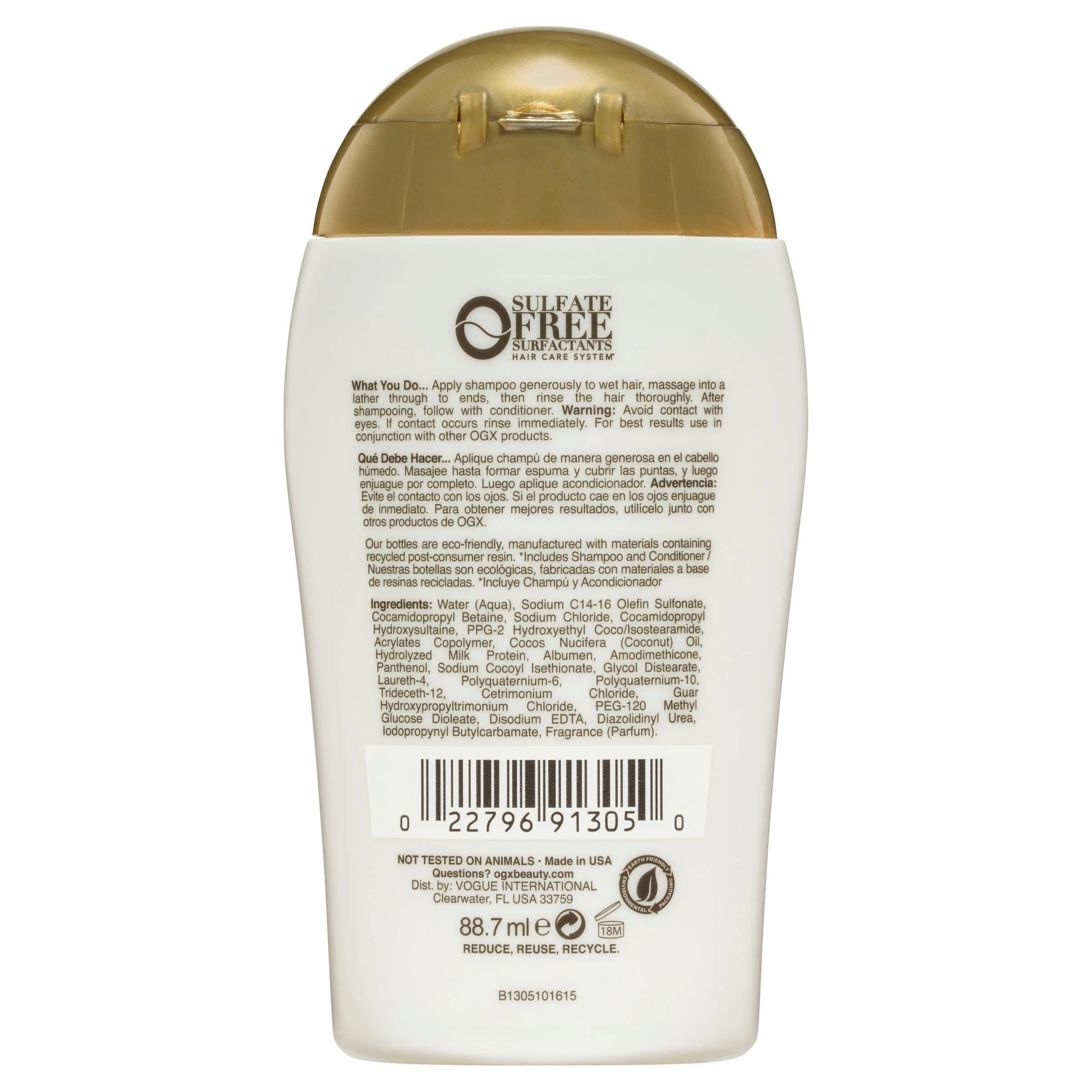 2 OGX Nourishing Shampoo 88.7ml - Coconut Milk, 2 of 6
