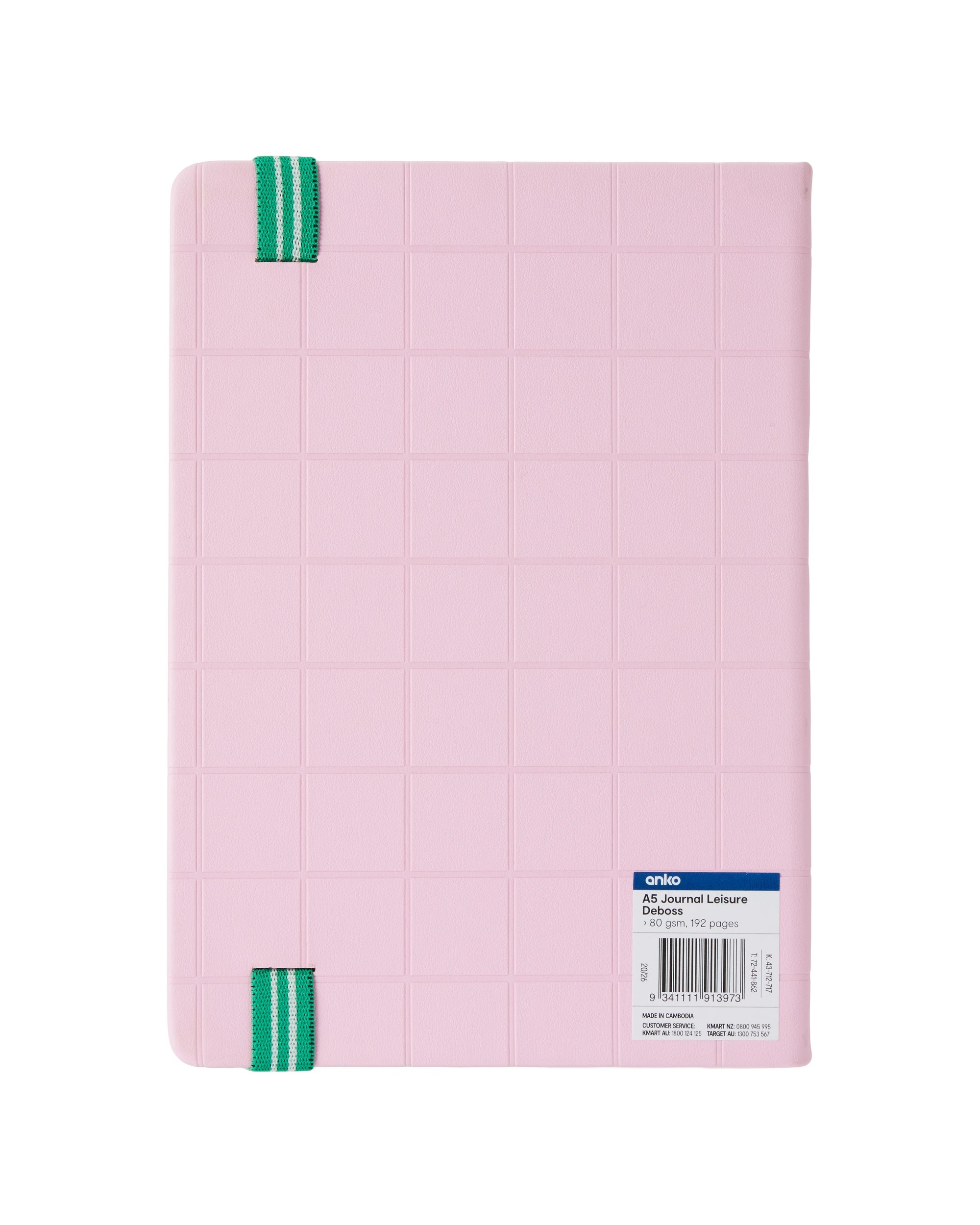 5 A5 Journal Pink Deboss 80gsm 192 Pages, 5 of 5