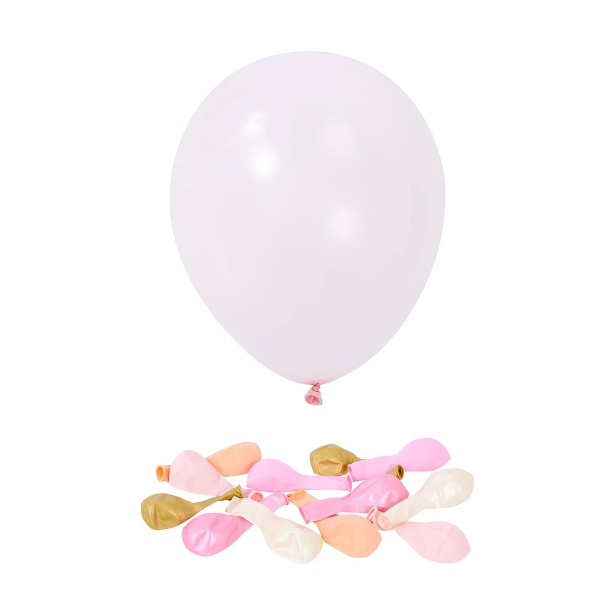 3 Peachy Pink Balloon Garland, 3 of 6