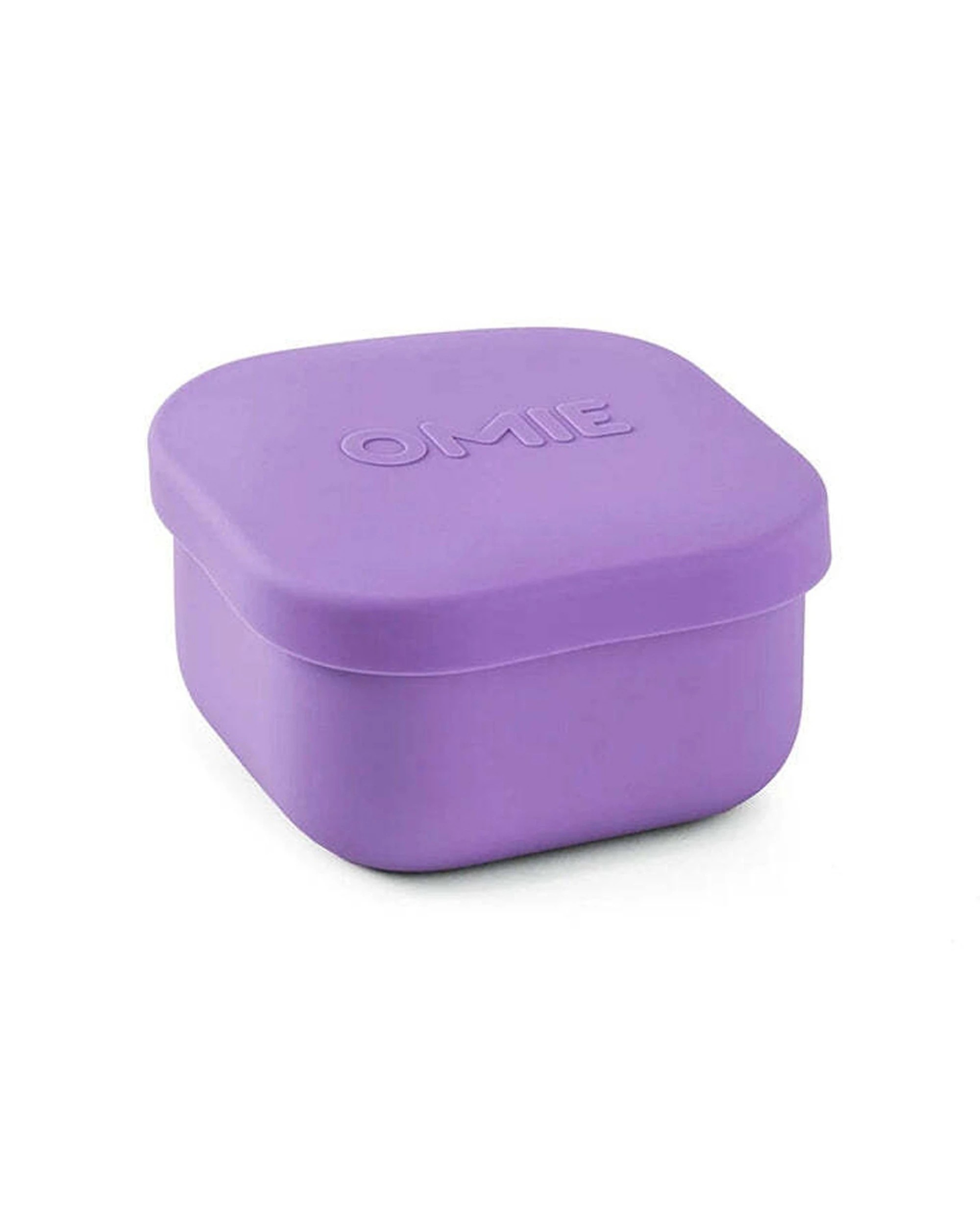 1 Omie Omiesnack Silicone Snack Container 280ml Microwave Safe Fits Omiebox - Purple, 1 of 3