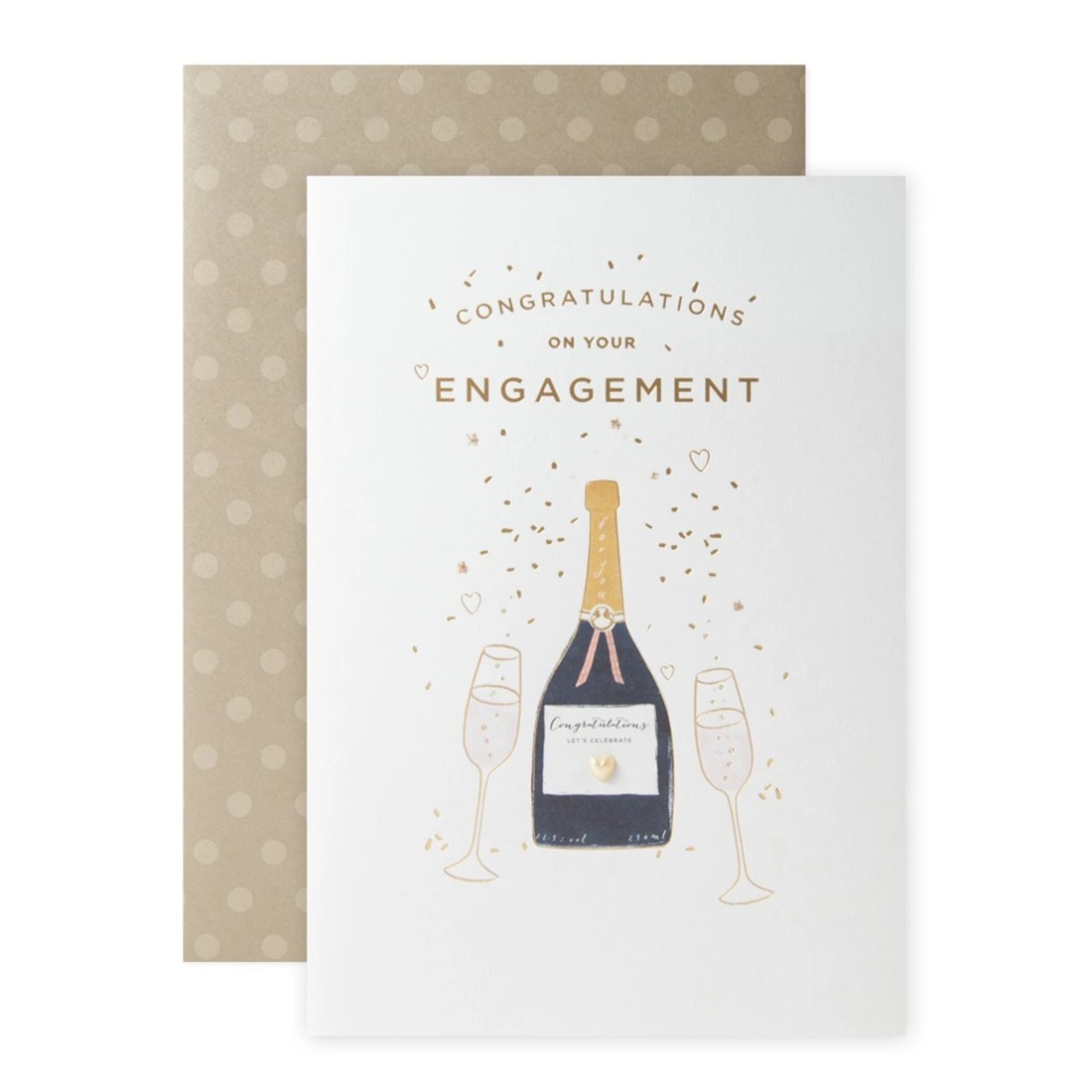1 Connections from Hallmark Engagement Card - Champagne Glasses, 1 of 3