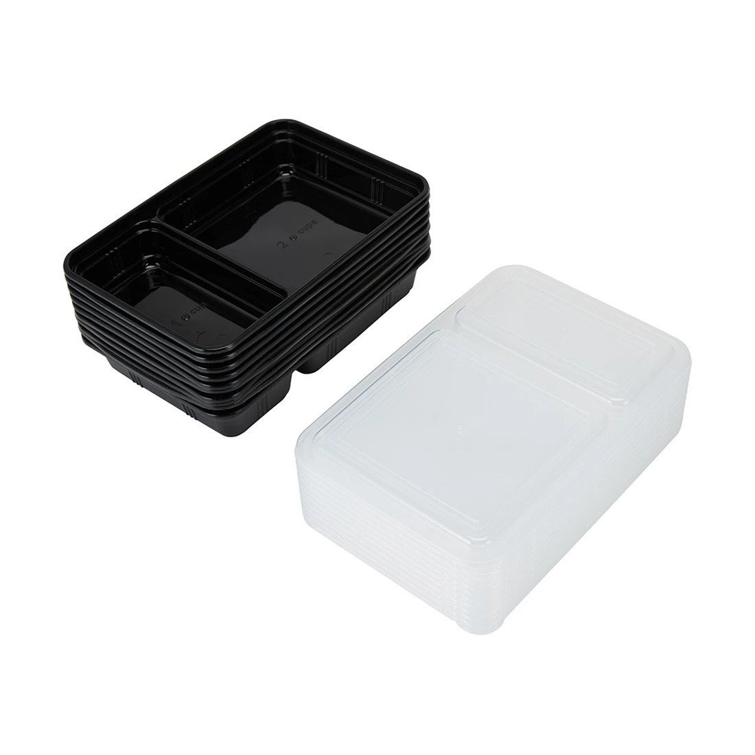 2 10 Piece 2 Compartment Meal Prep Containers, 2 of 6