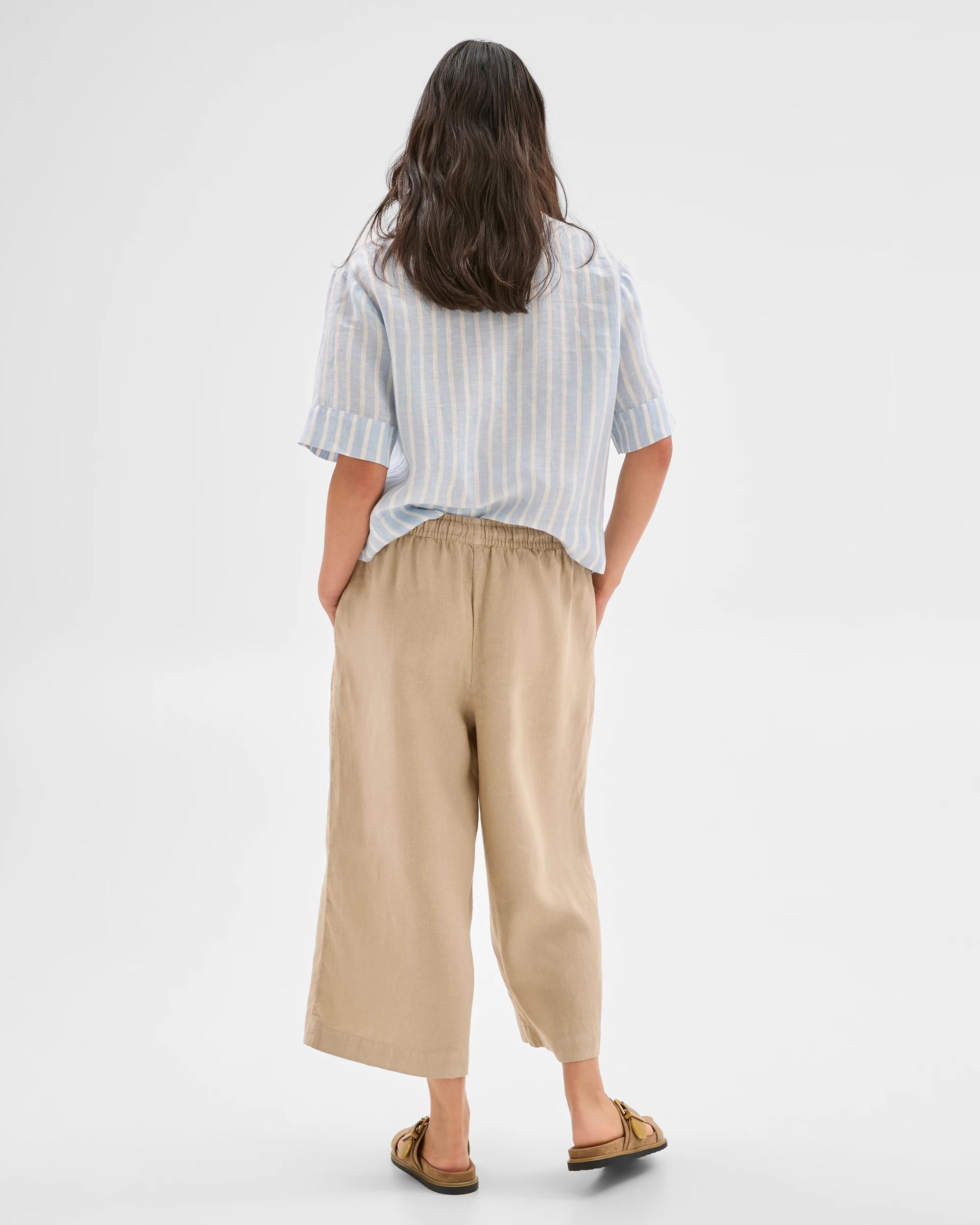6 Target European Linen Cropped Pants STONE, 6 of 6