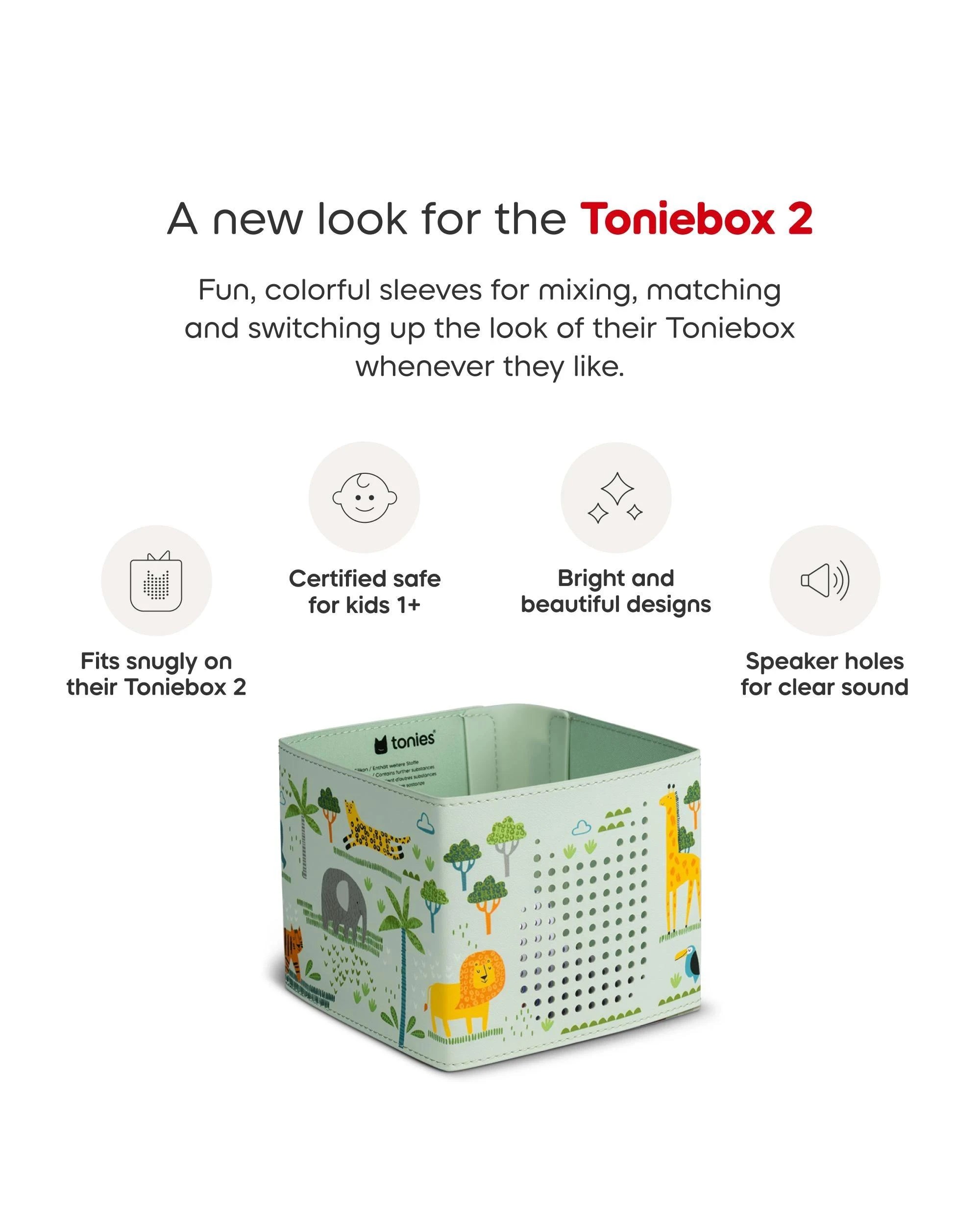 3 Tonies - Toniebox 2 Sleeve: Jungle - Multi, 3 of 5