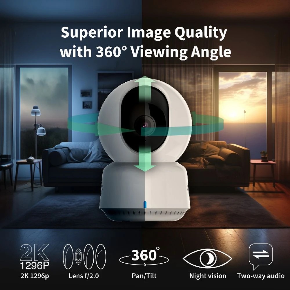 4 Aqara 2K Pan/Tilt Indoor Camera E1, 4 of 10