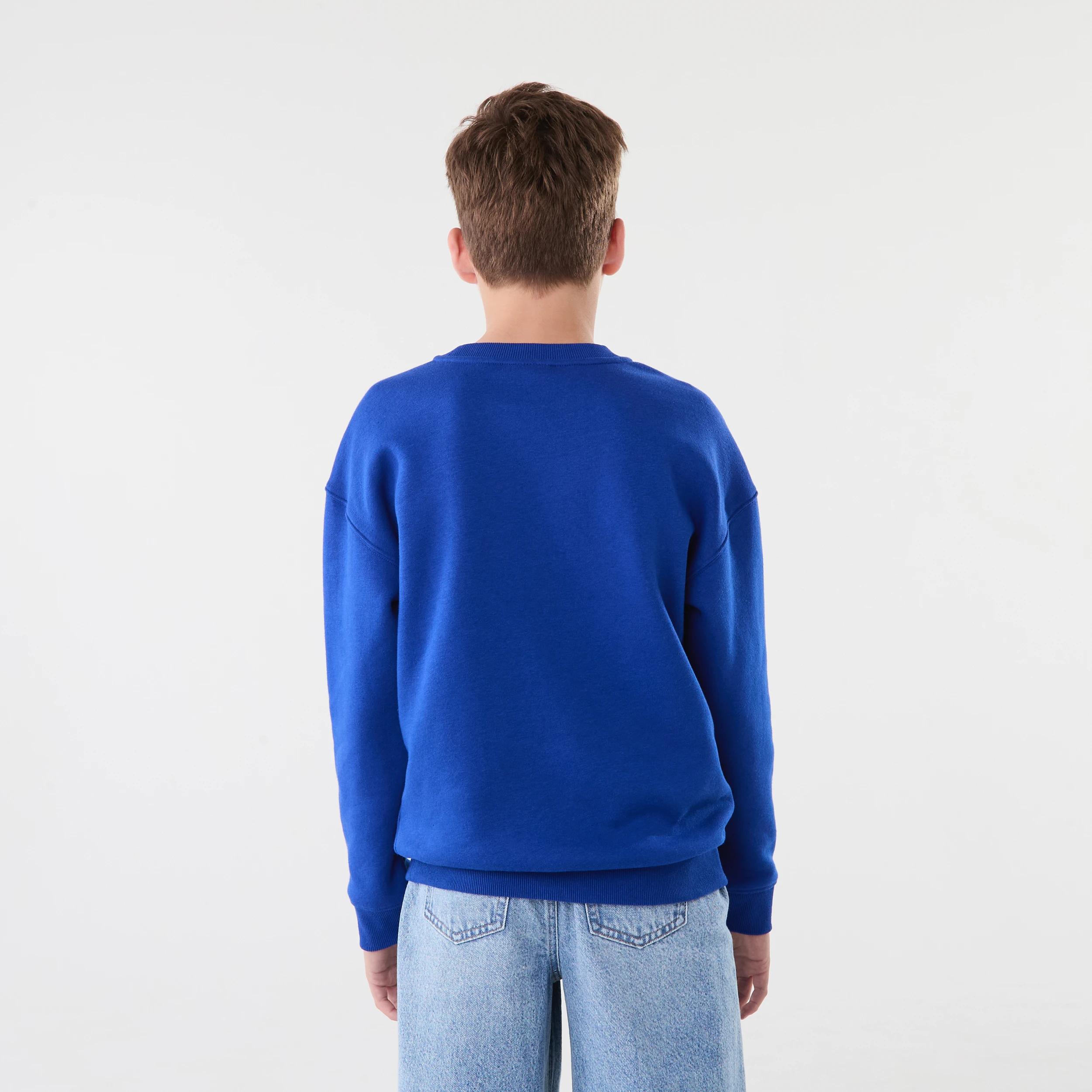 2 Official NBA Kids Fleece Crew Neck Top BLUE WARRIORS, 2 of 6