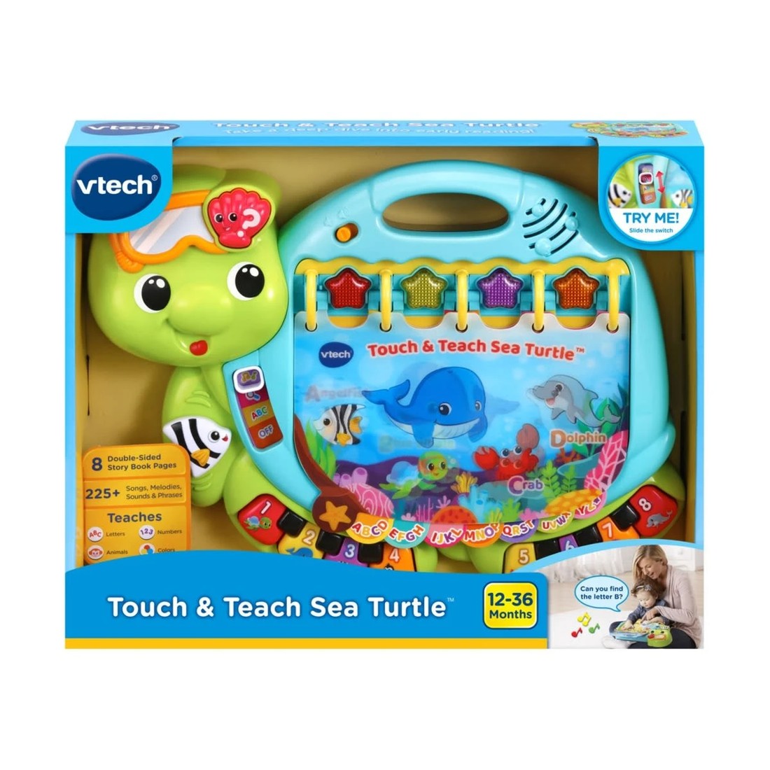 1 Vtech Touch and Teach Sea Turtle Book, 1 of 3